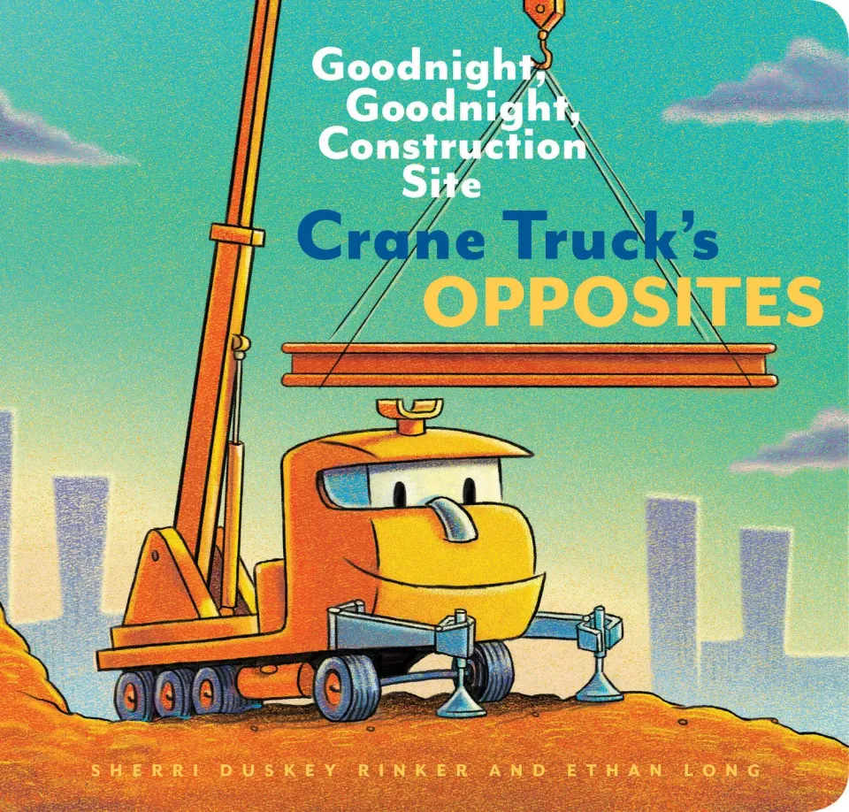 Abrams and Chronicle Goodnight Construction Crane Truck pappbok motsetninger