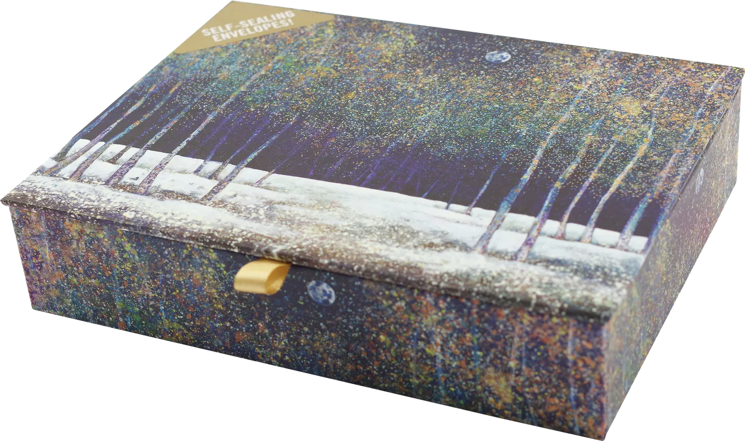 Peter Pauper Press Woodland Evening julekort 20-pk med gullfolie