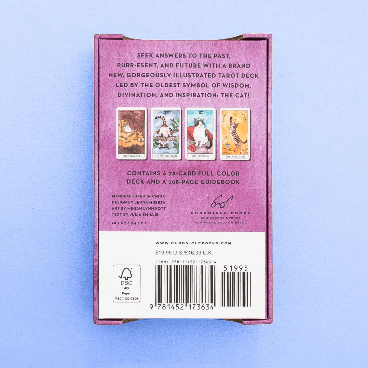 Chronicle Cat Tarot tarotkort 78 kort med guidebok