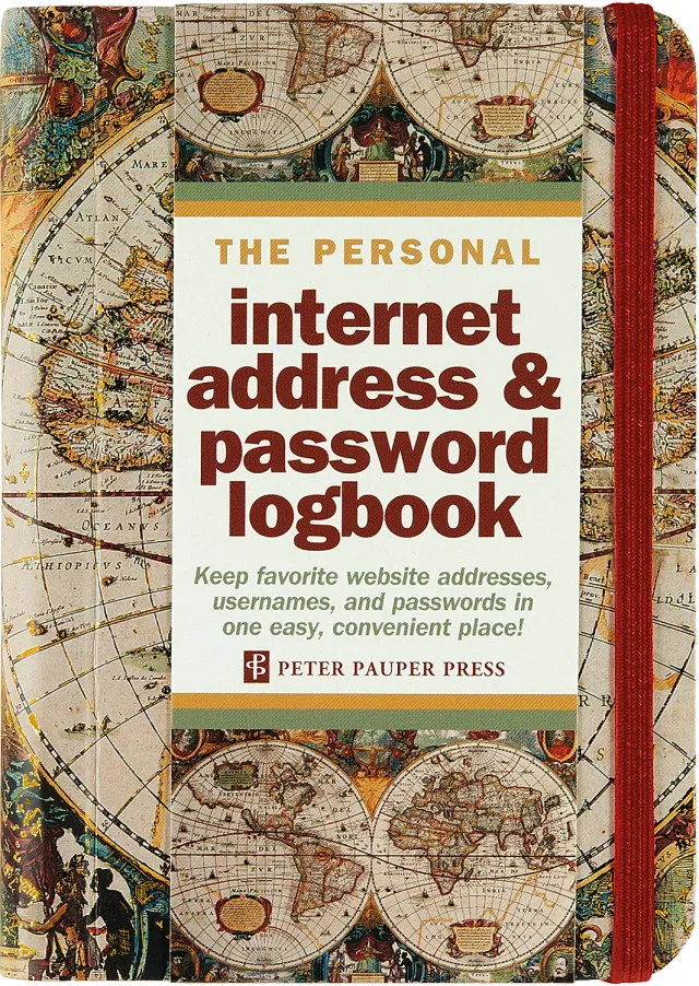 Peter Pauper Press Old World passordbok A-Å 144 sider