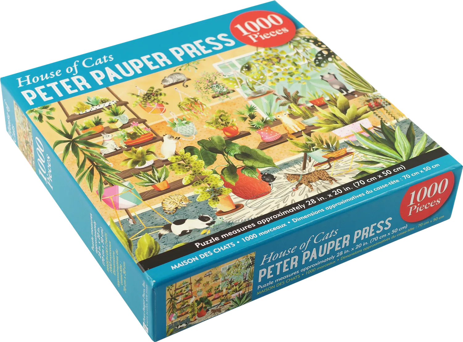 Peter Pauper Press House of Cats puslespill 1000 brikker katter