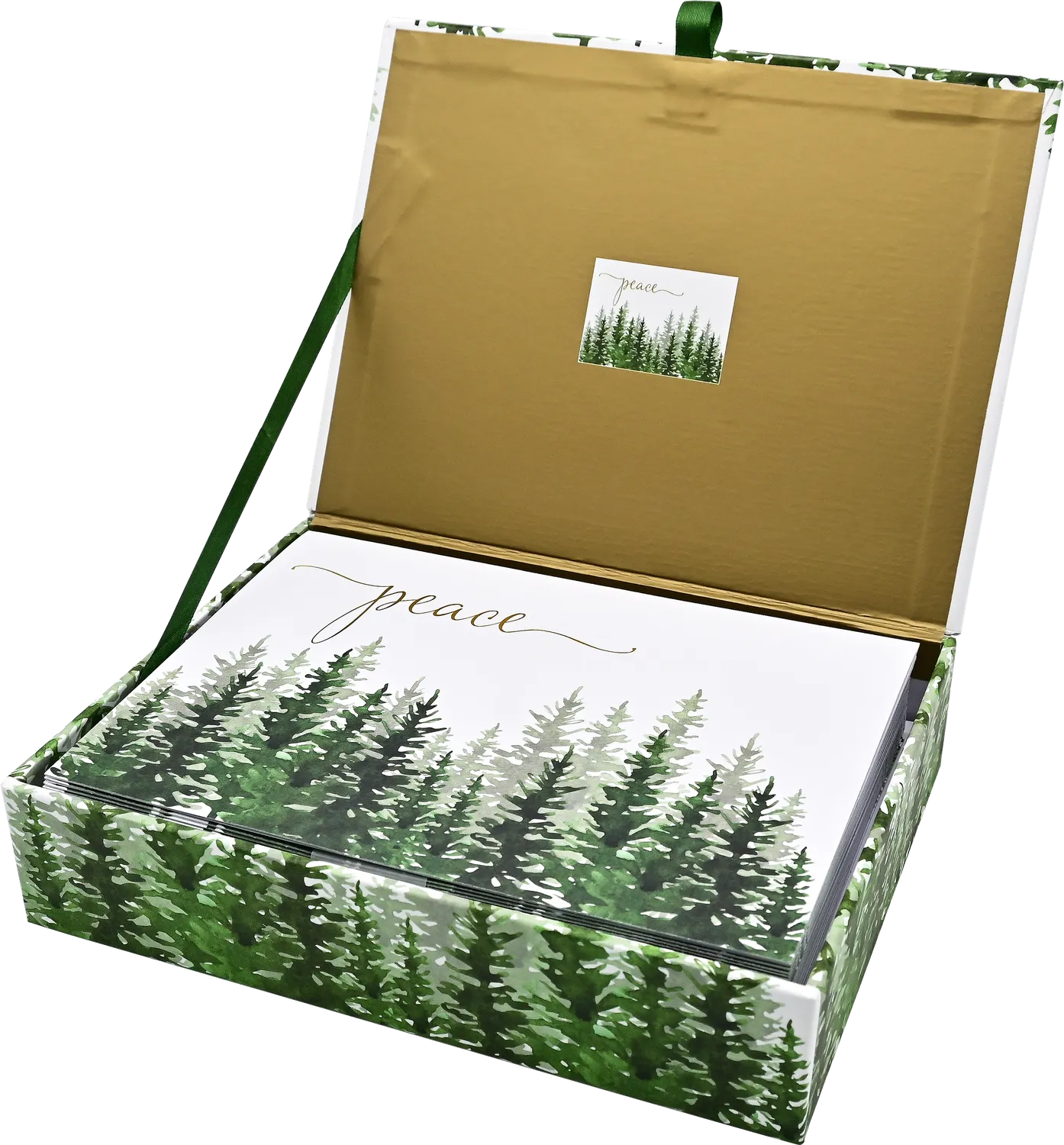 Peter Pauper Press Winter Evergreens julekort 20-pakning fred