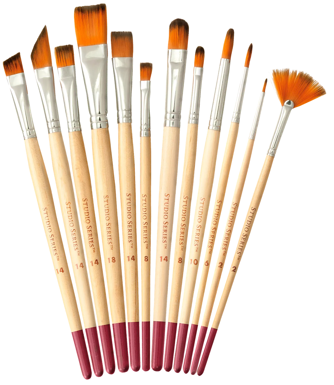 Peter Pauper Press Studio Series Artist Paintbrush penselsett 12 stk