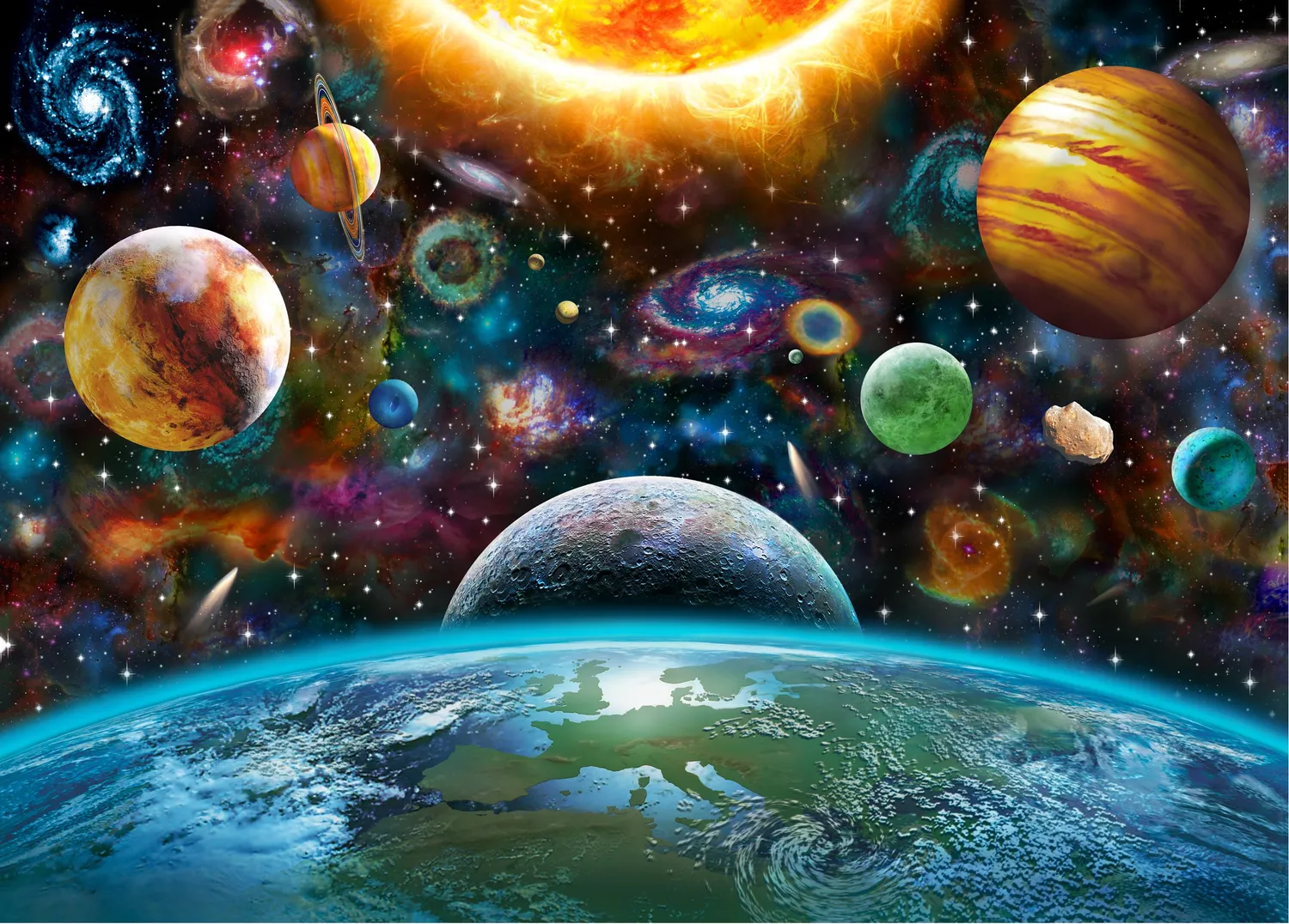 Peter Pauper Press The Universe puslespill 1000 brikker