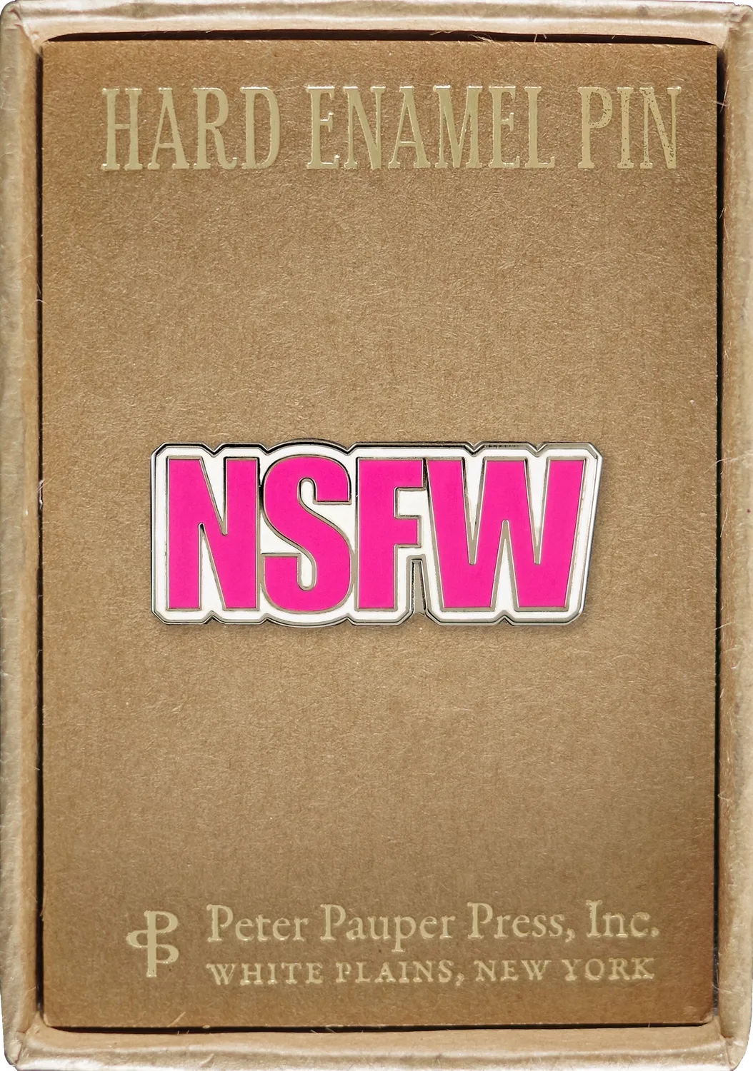 Peter Pauper Press NSFW Enamel Pin emaljepin i gaveeske