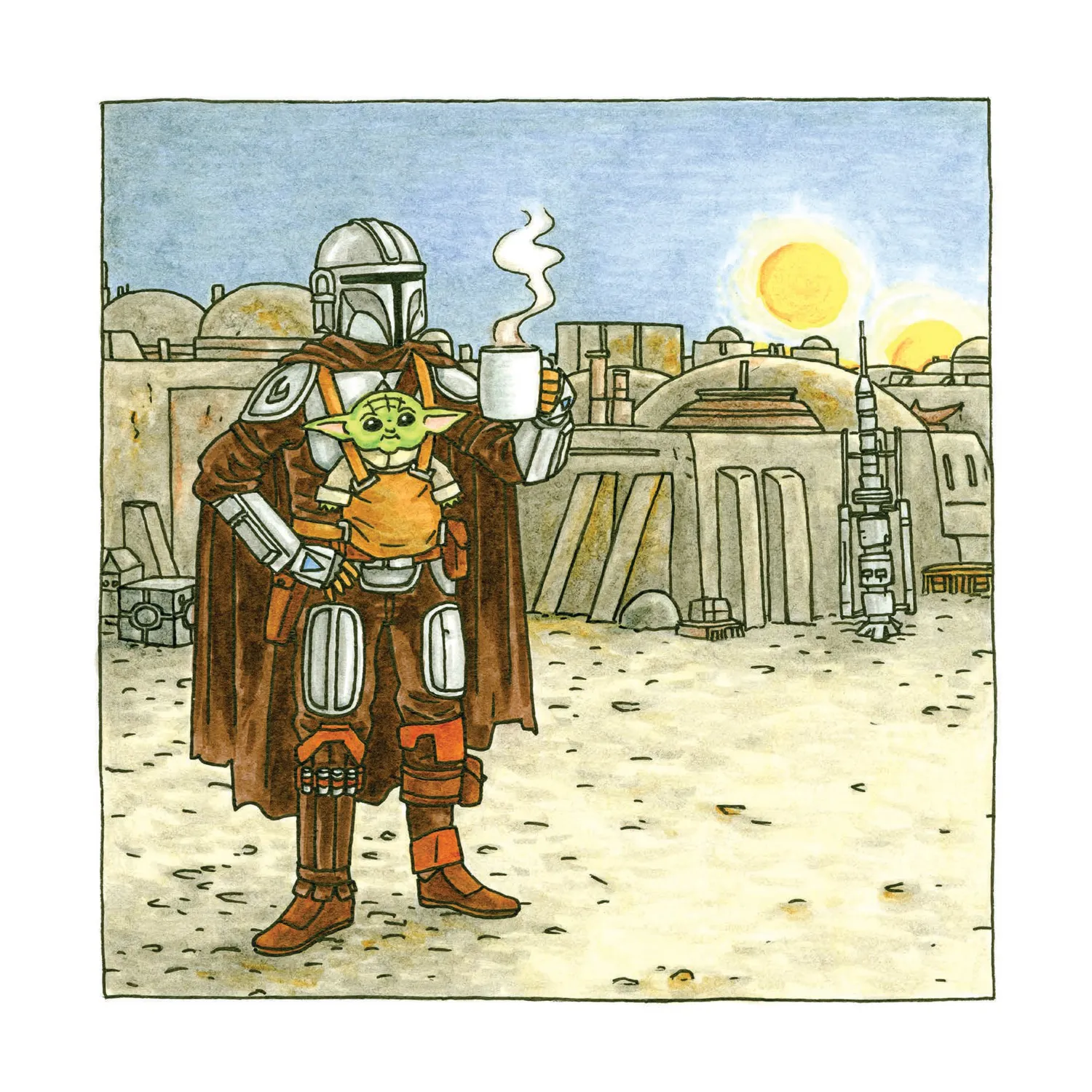 Chronicle Books Mandalorian and Child veggkalender 2027