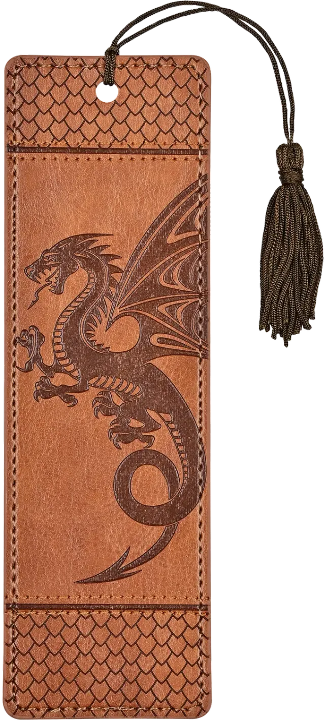 Peter Pauper Press Dragon bokmerke faux skinn drage
