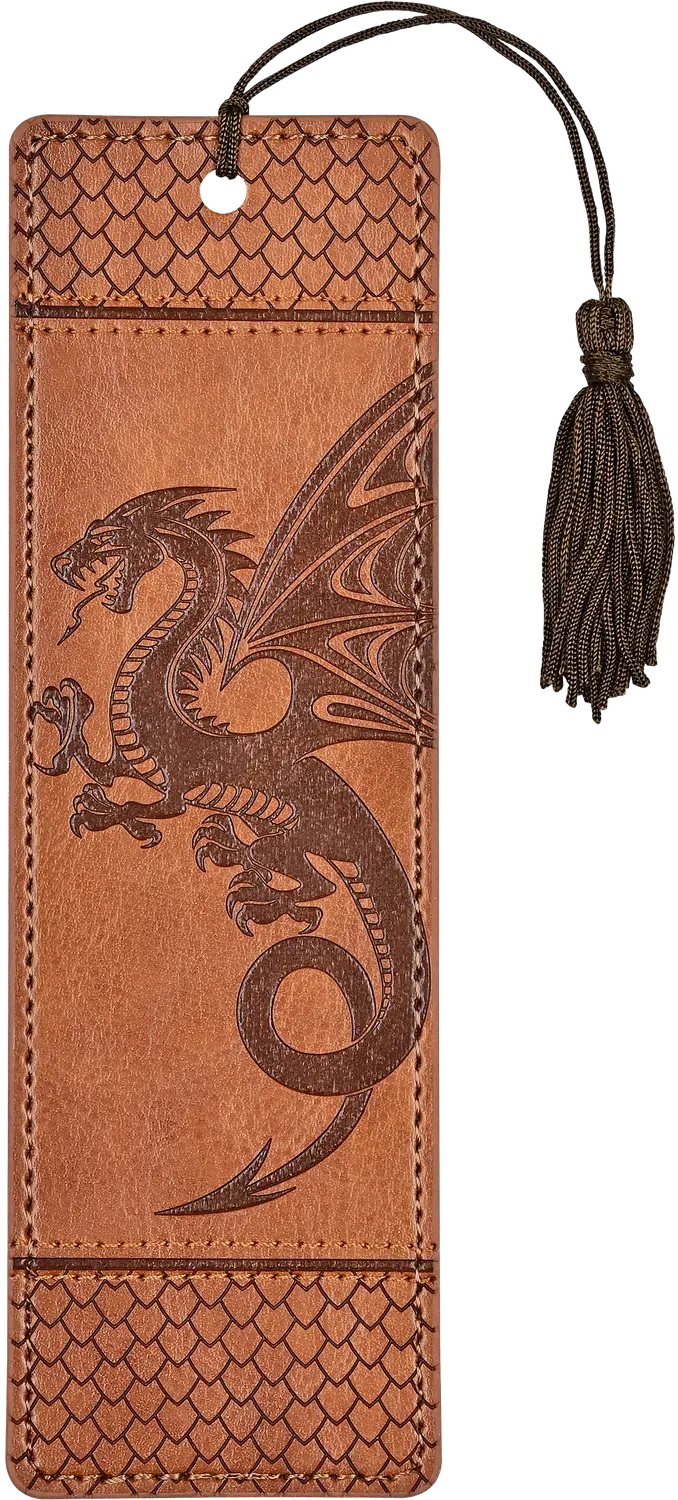 Peter Pauper Press Dragon bokmerke faux skinn drage