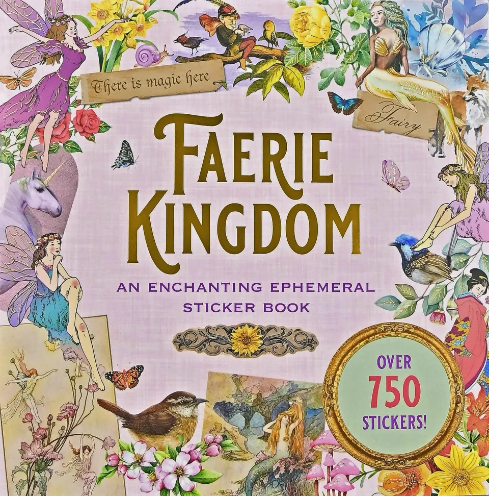 Peter Pauper Press Faerie Kingdom klistremerkebok 750 stk