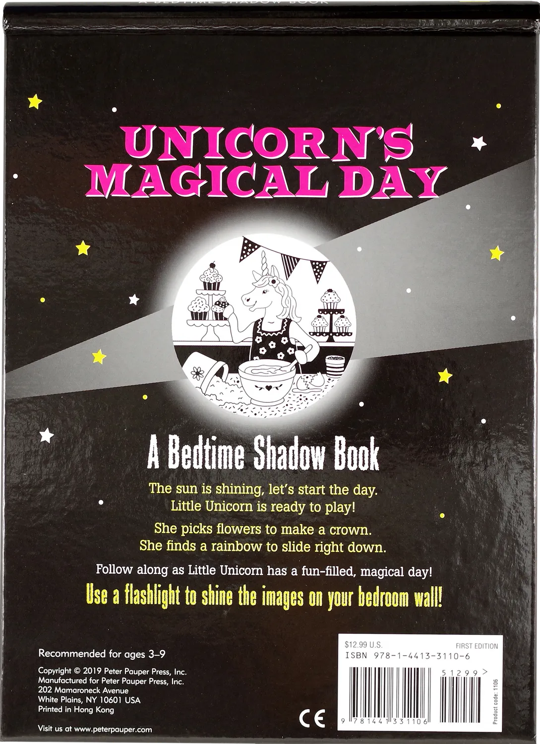 Peter Pauper Press Unicorn's Magical Day skyggebok 3-9 år