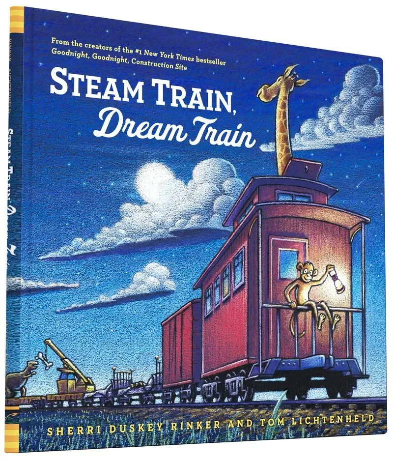 Steam Train Dream Train bildebok innbundet godnattbok