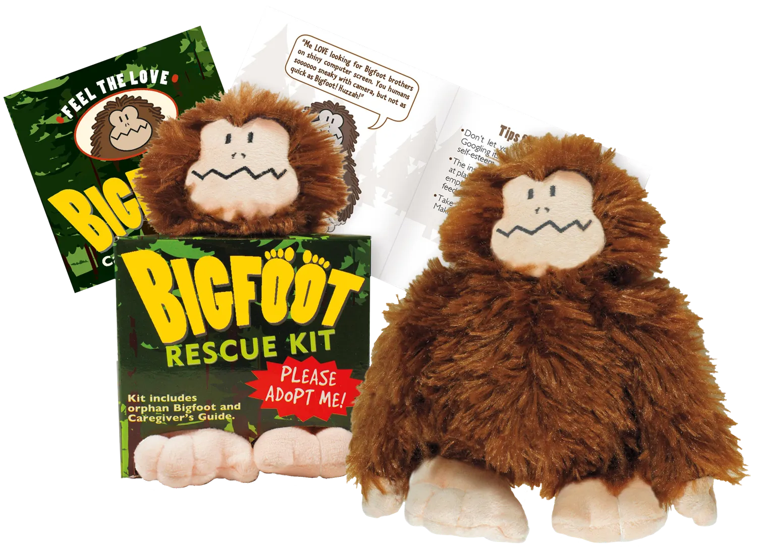 Peter Pauper Press Bigfoot Rescue Kit plysj gaveeske