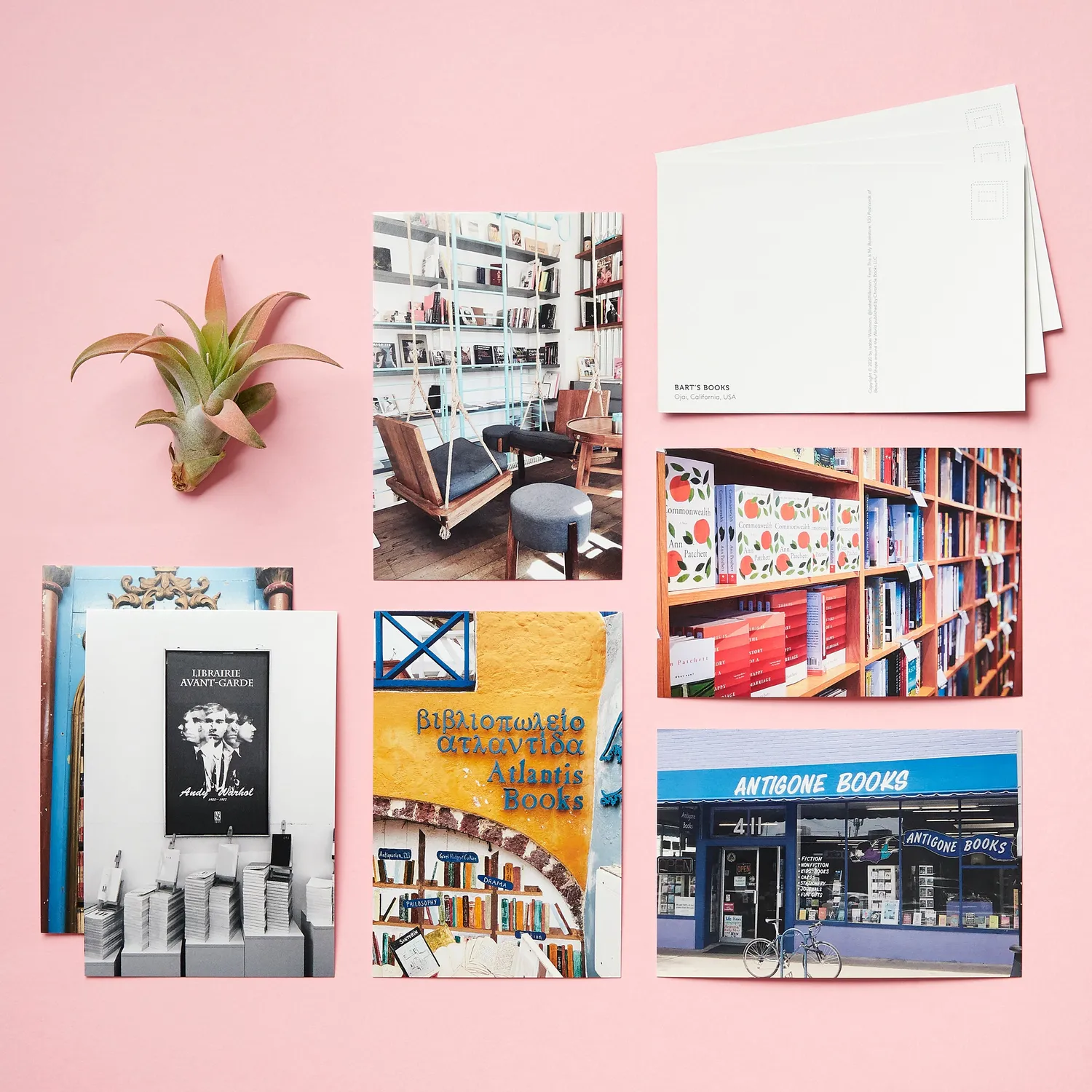 Chronicle Books This Is My Bookstore postkortbok 100 bokhandler