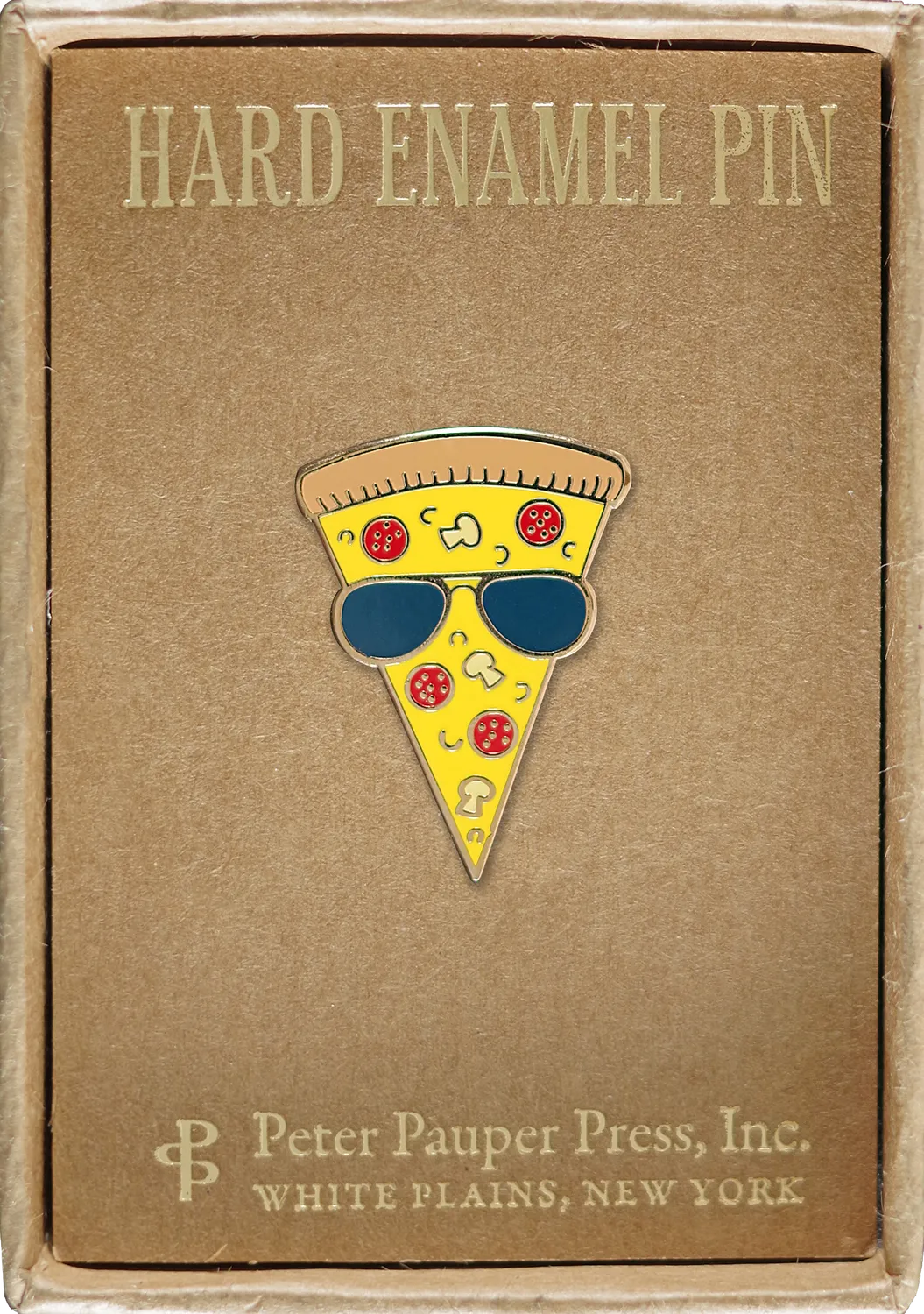 Peter Pauper Press Pizza emaljepin 90-tall retro