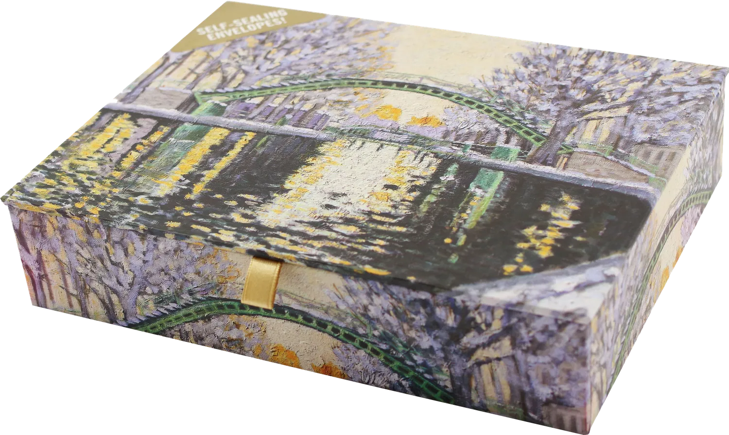 Peter Pauper Press Canal Saint-Martin julekort 20-pakning gullfolie