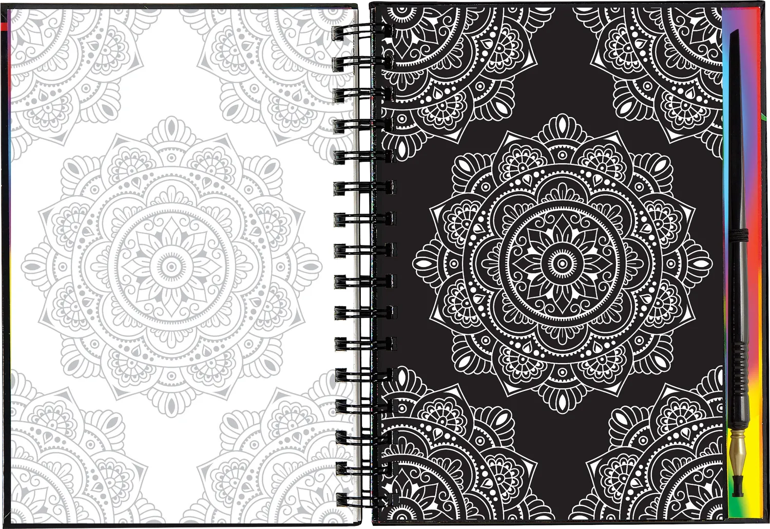 Peter Pauper Press Scratch and Sketch Extreme Mandalas skrapebok