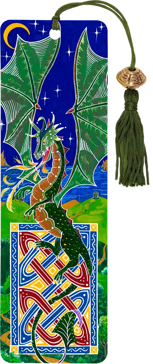 Peter Pauper Press Dragon bokmerke drage perle gullfolie