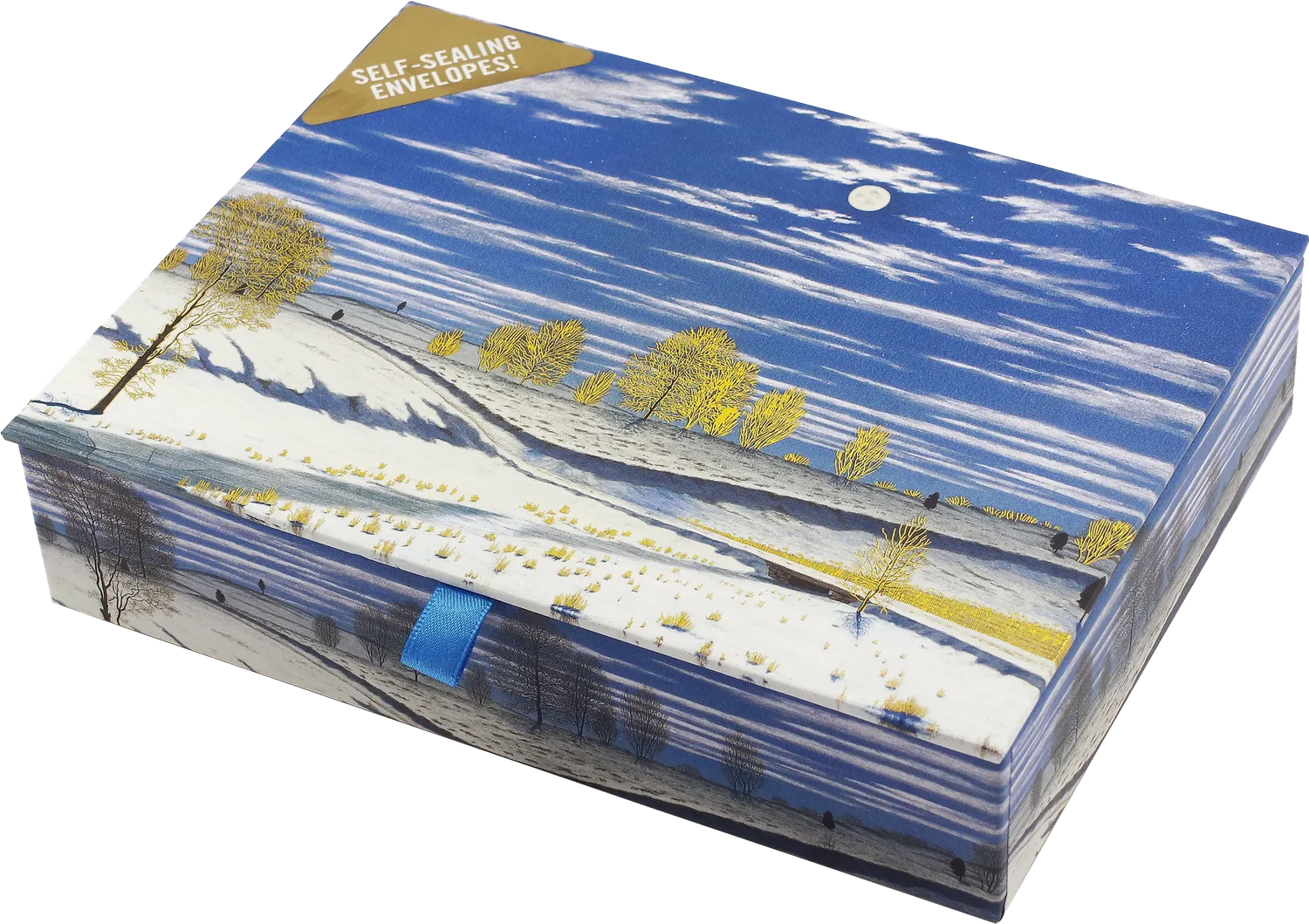 Peter Pauper Press Winter Scene julekort 20 stk måne