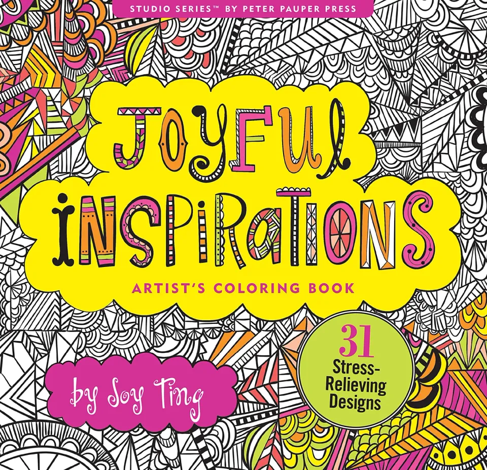 Peter Pauper Press Joyful Inspirations fargeleggingsbok 31 sider