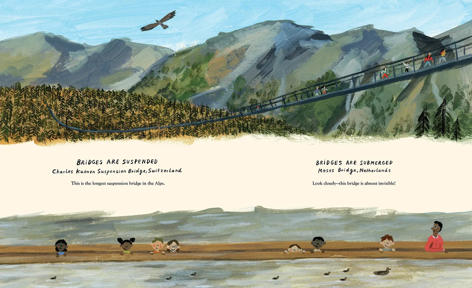 Abrams Bridges bildebok innbundet broer
