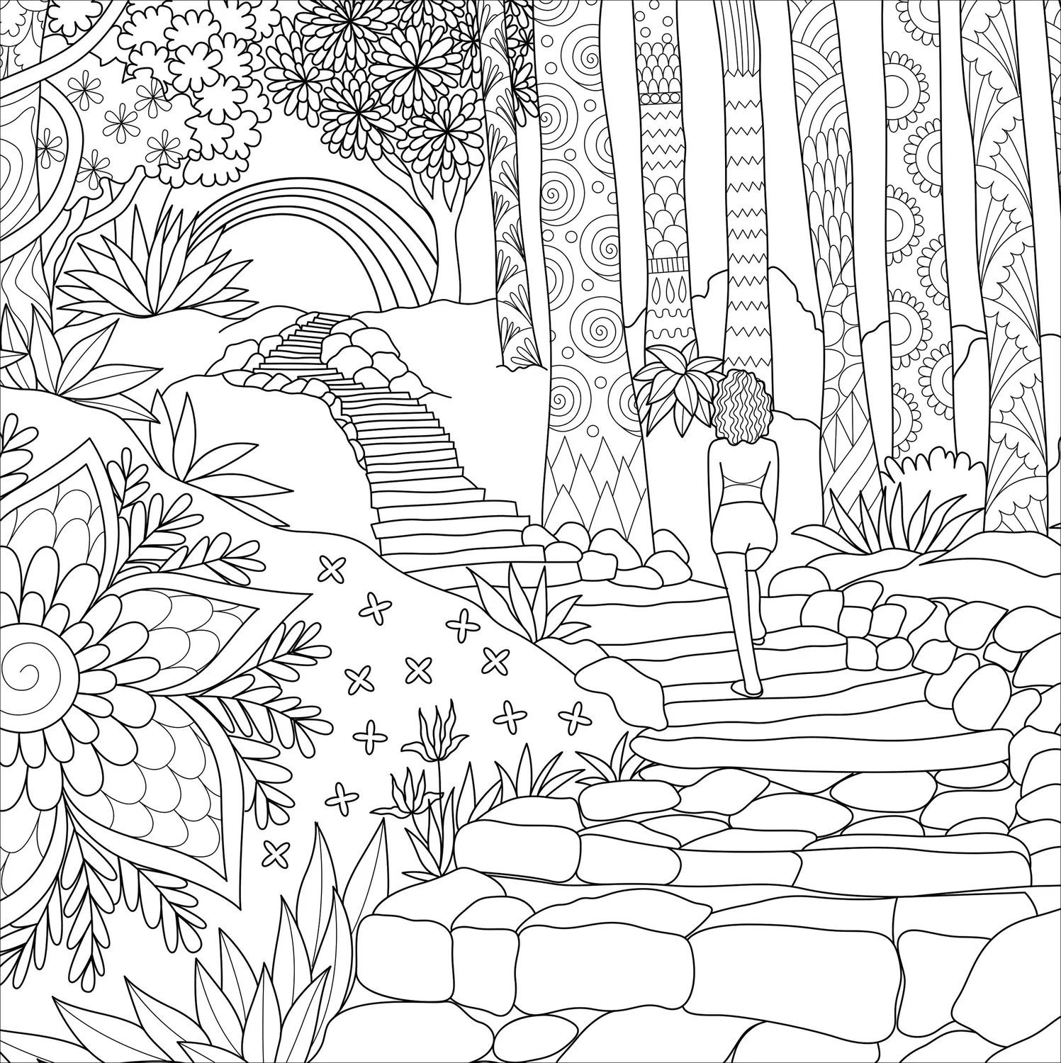 Peter Pauper Press Boho Dreams fargeleggingsbok 31 motiv