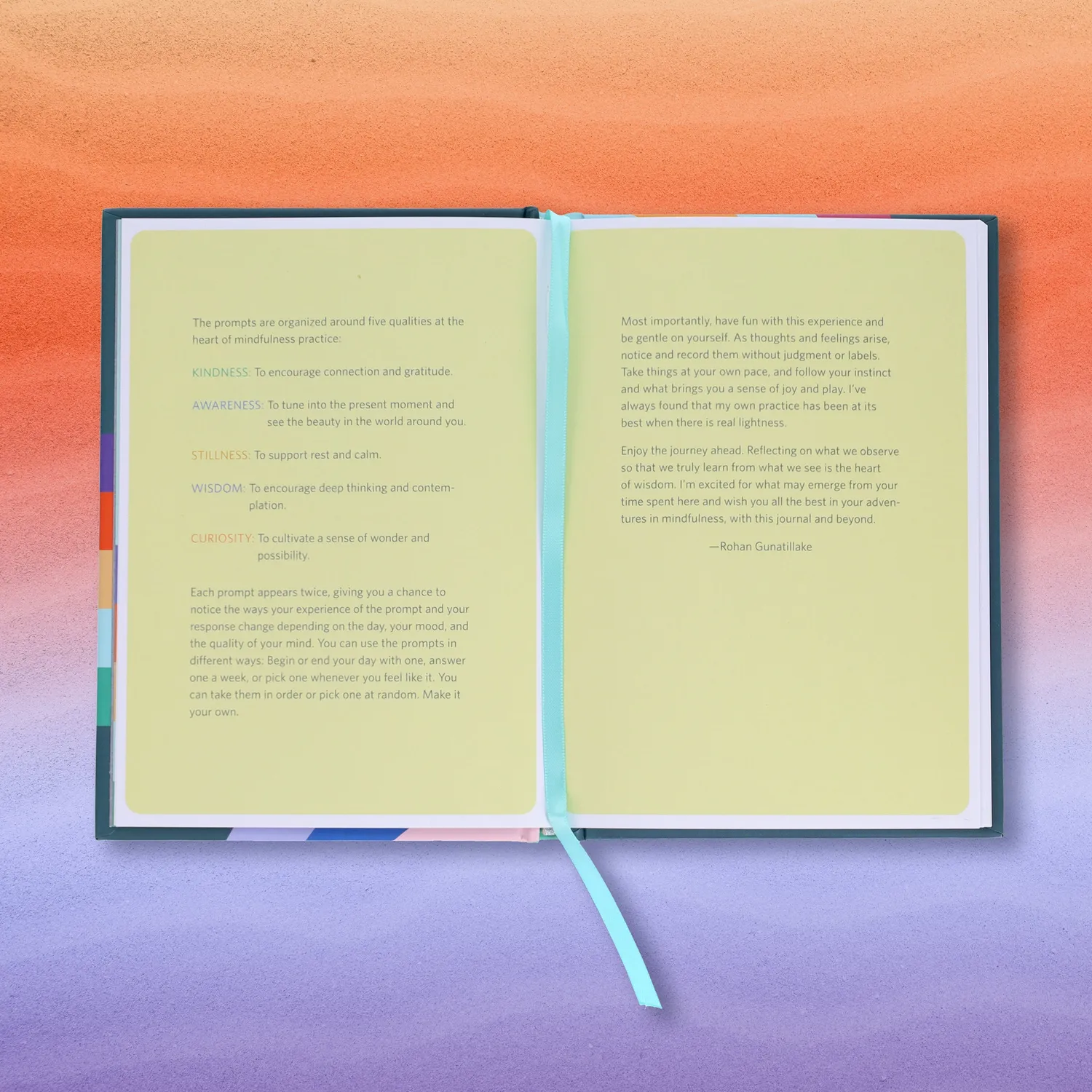 Mindfulness Journal dagbok skrivebok gave