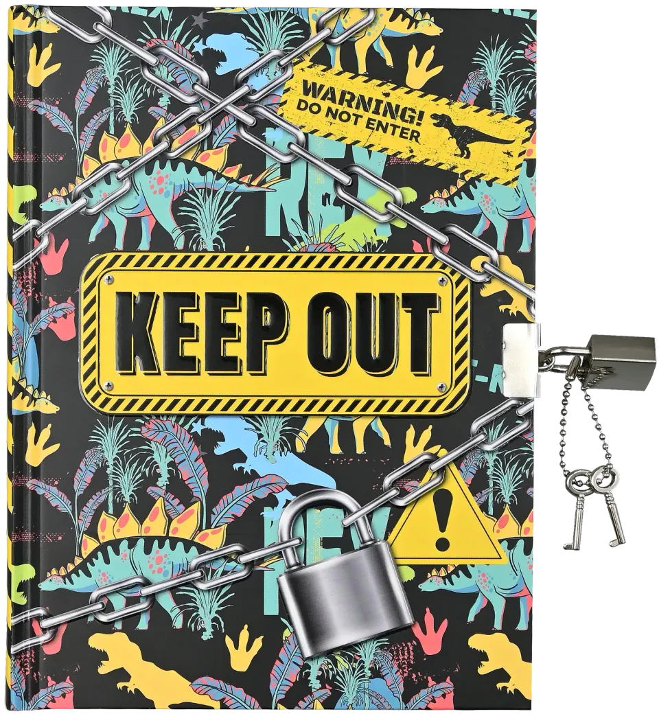 Peter Pauper Press Keep Out! dagbok med lås 192 sider