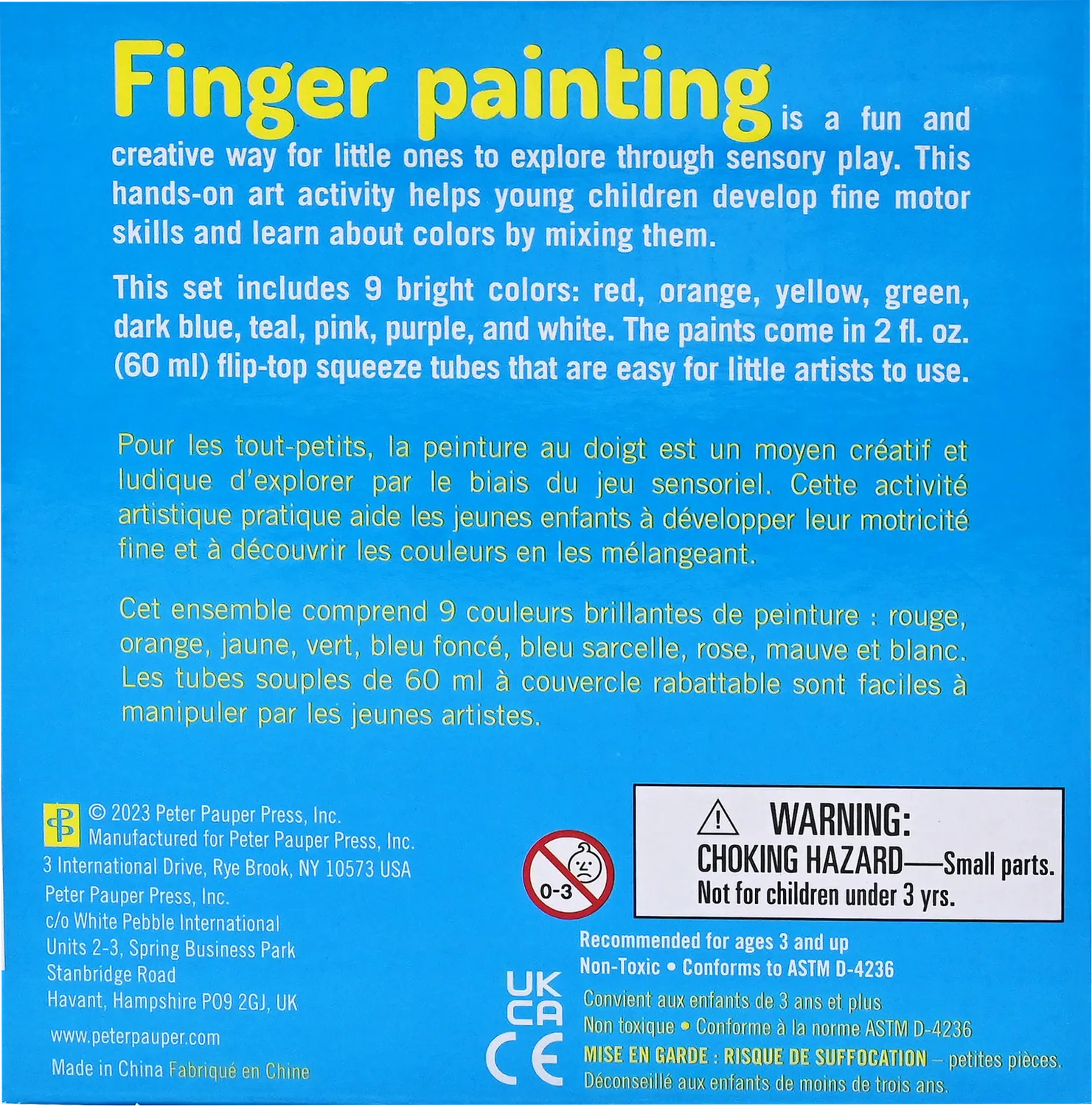 Studio Series Junior fingermaling 9 farger vaskbar