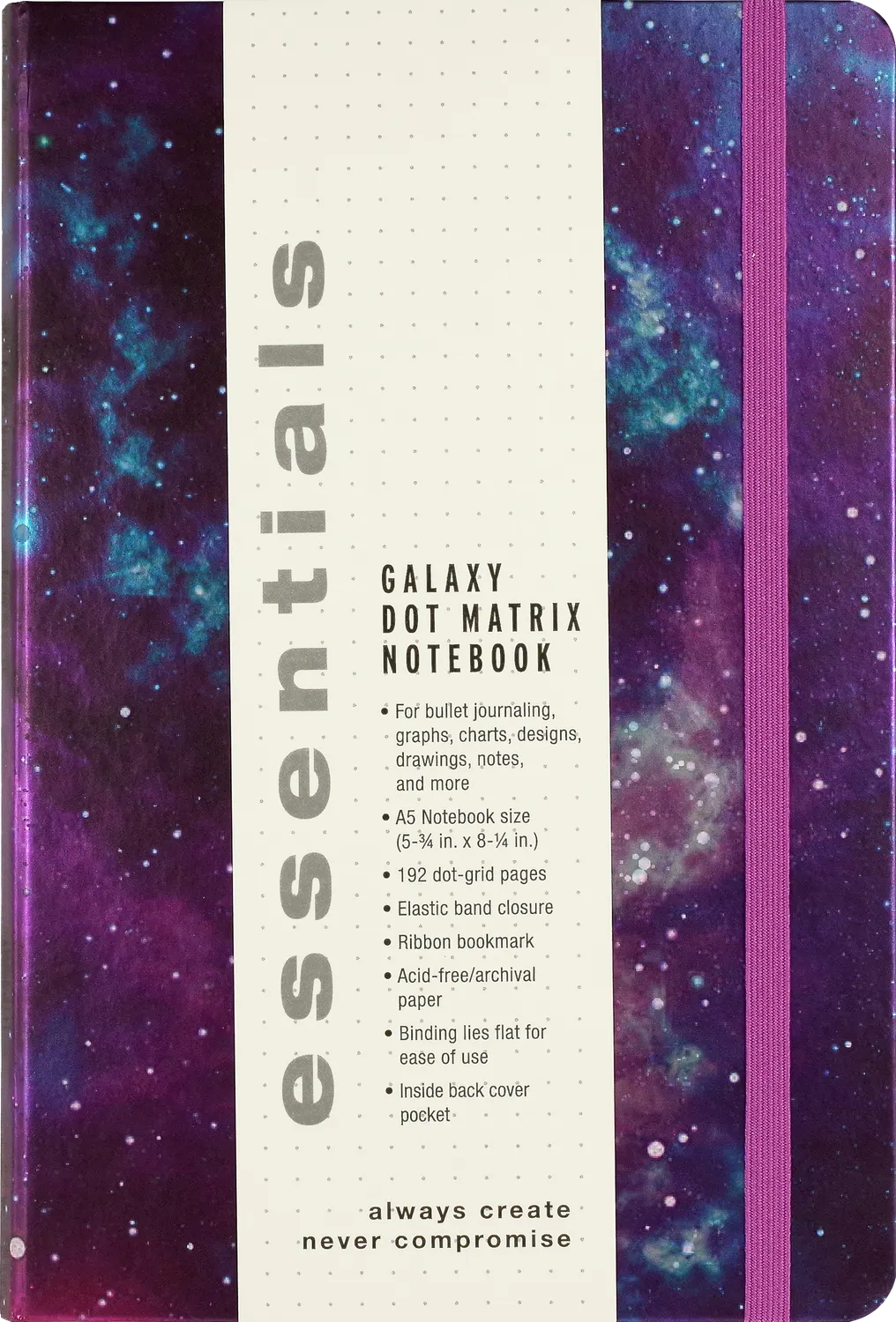 Peter Pauper Press Galaxy notatbok A5 dot matrix verdensrom