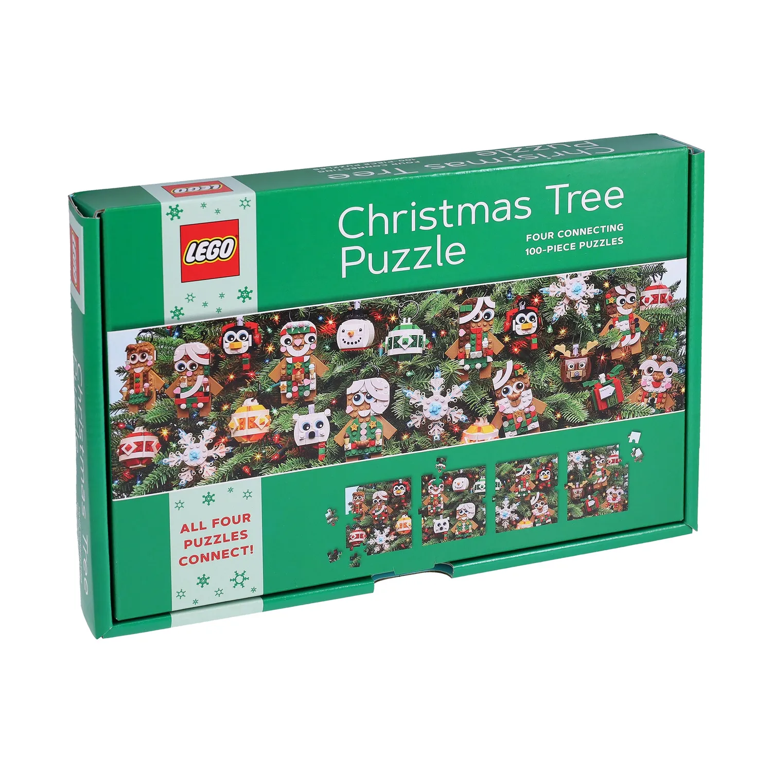 Chronicle Books LEGO Christmas Tree puslespill 4x100 brikker