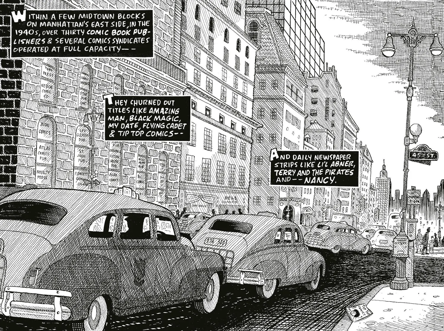 Abrams and Chronicle Three Rocks Ernie Bushmiller tegneseriebok innbundet