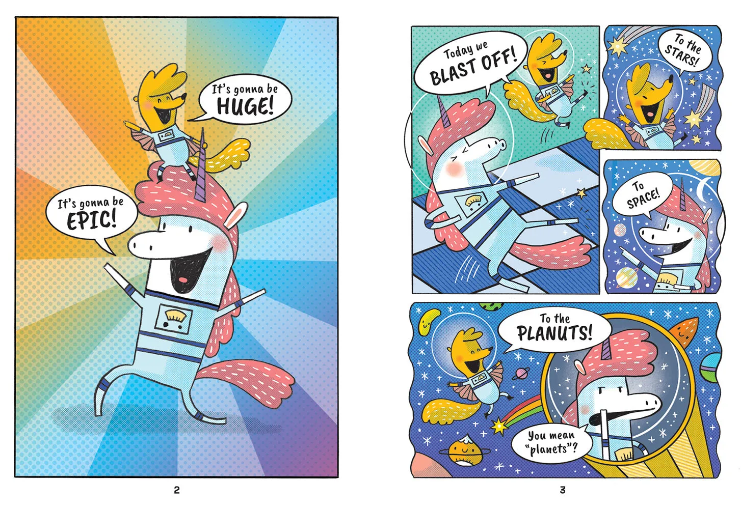 Hello!Lucky Astrid Stella Cosmic Adventures grafisk roman 6-9