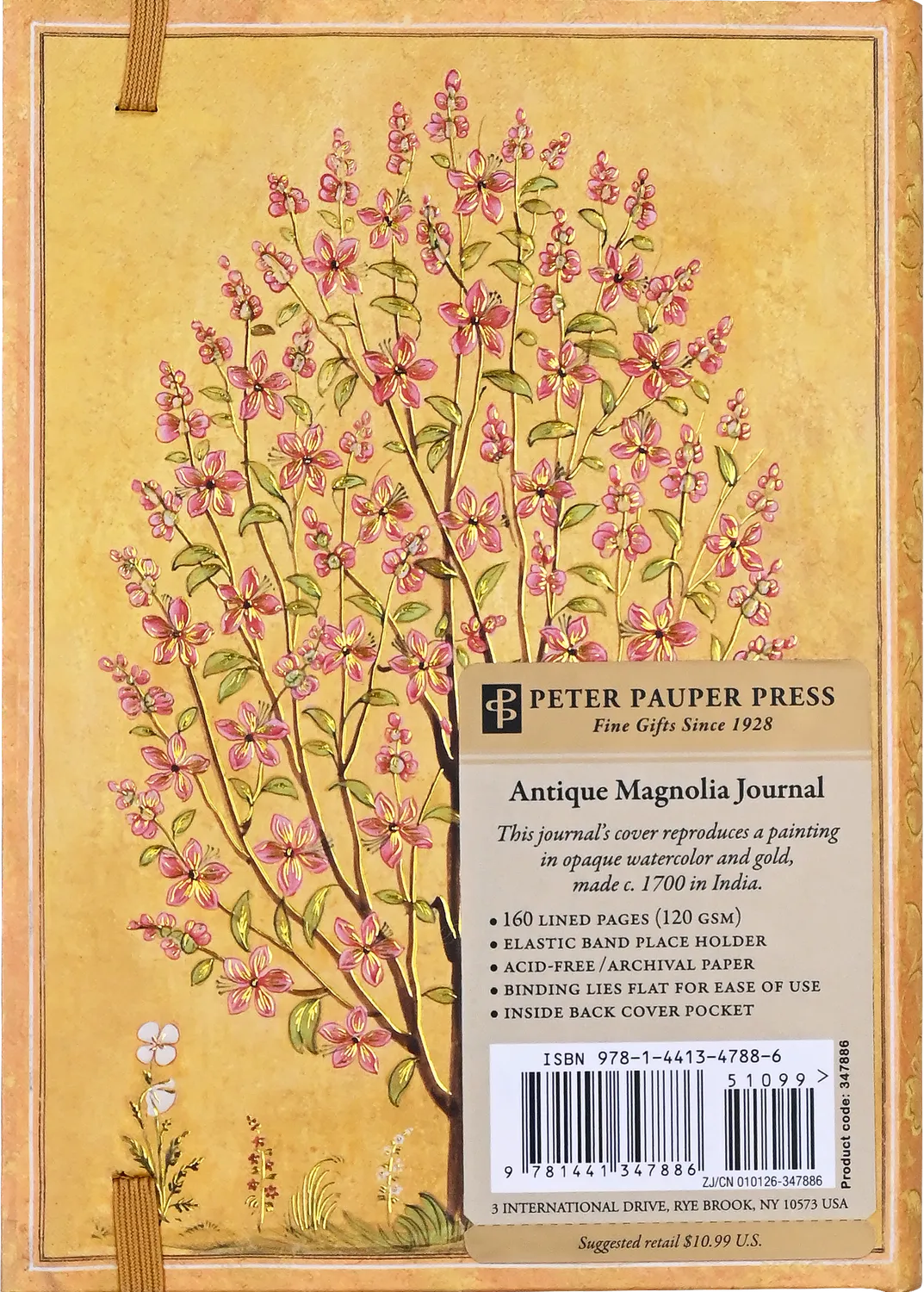 Peter Pauper Press Antique Magnolia journal 160 sider linjert