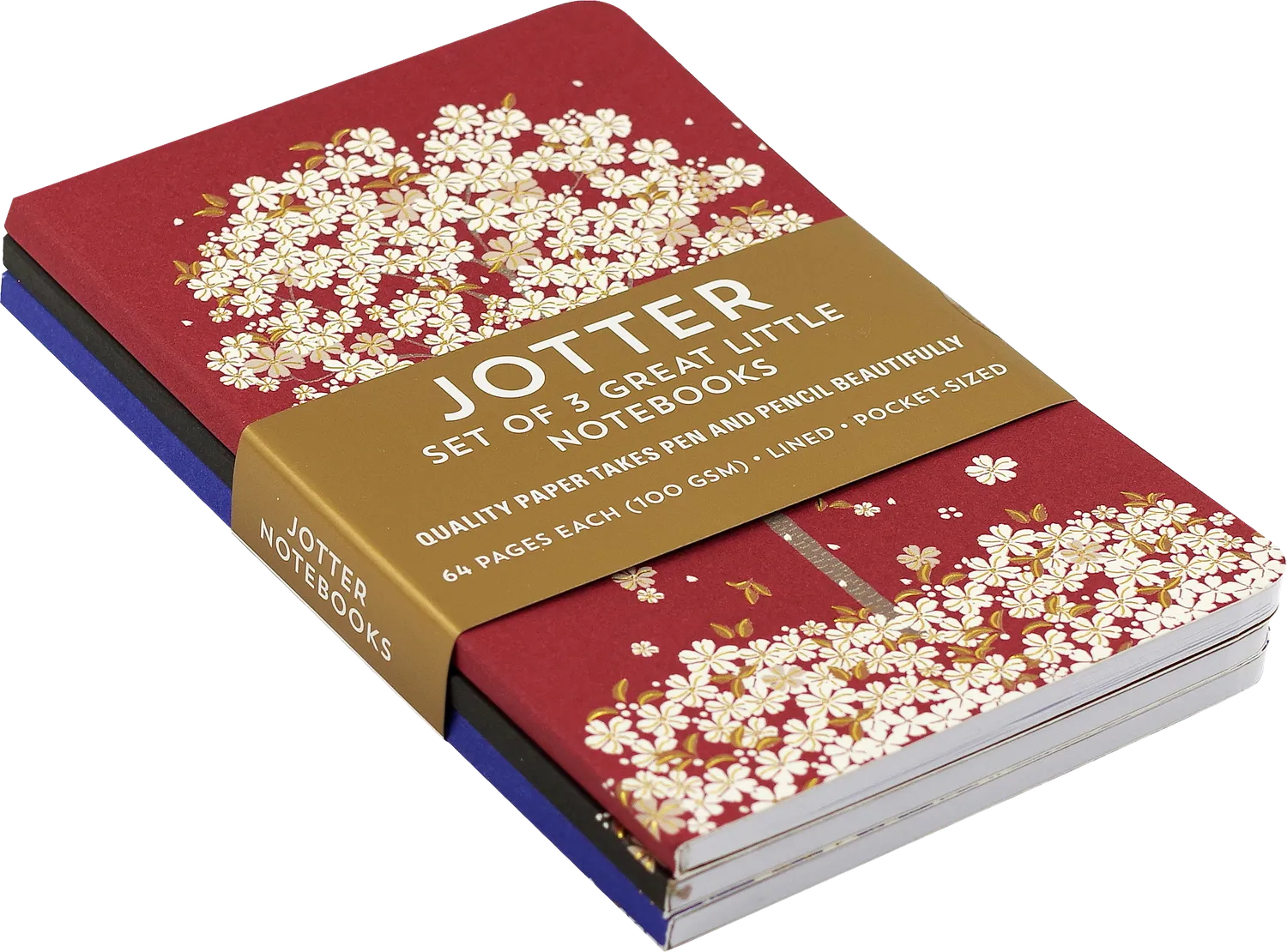 Peter Pauper Press Jotter Falling Blossoms notatbøker 3-pakning linjert