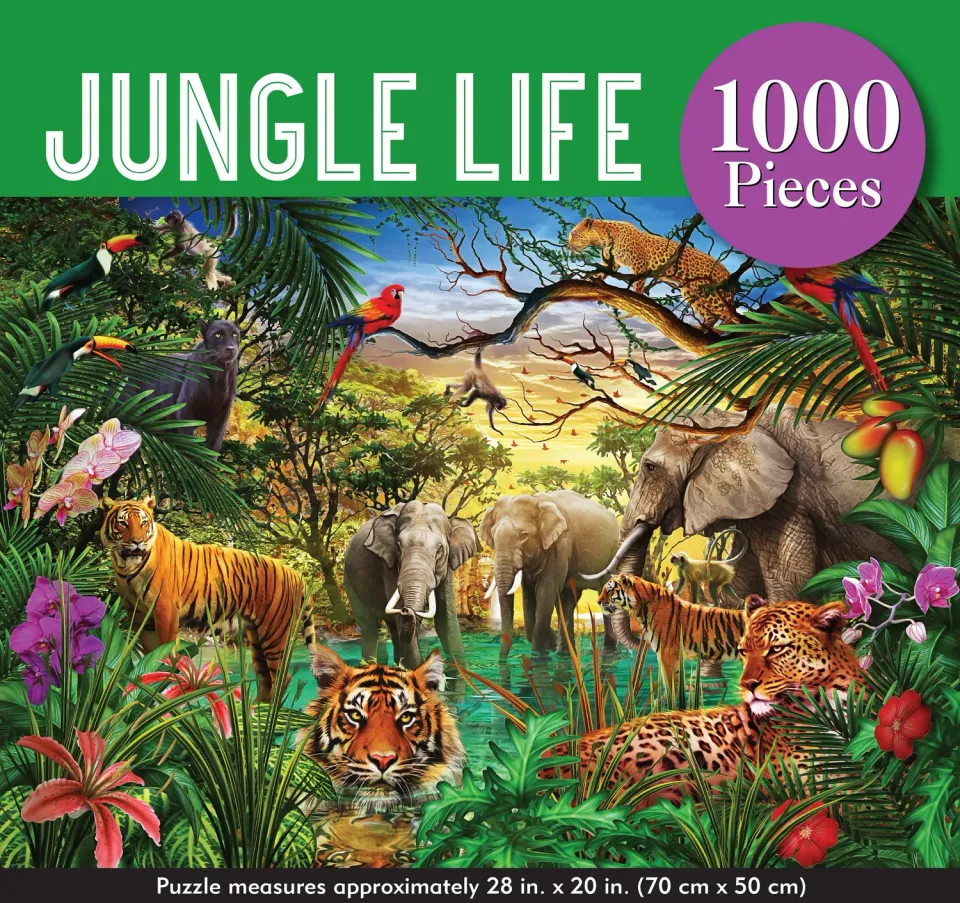 Peter Pauper Press Jungle Life 1000 Piece puslespill 1000 brikker