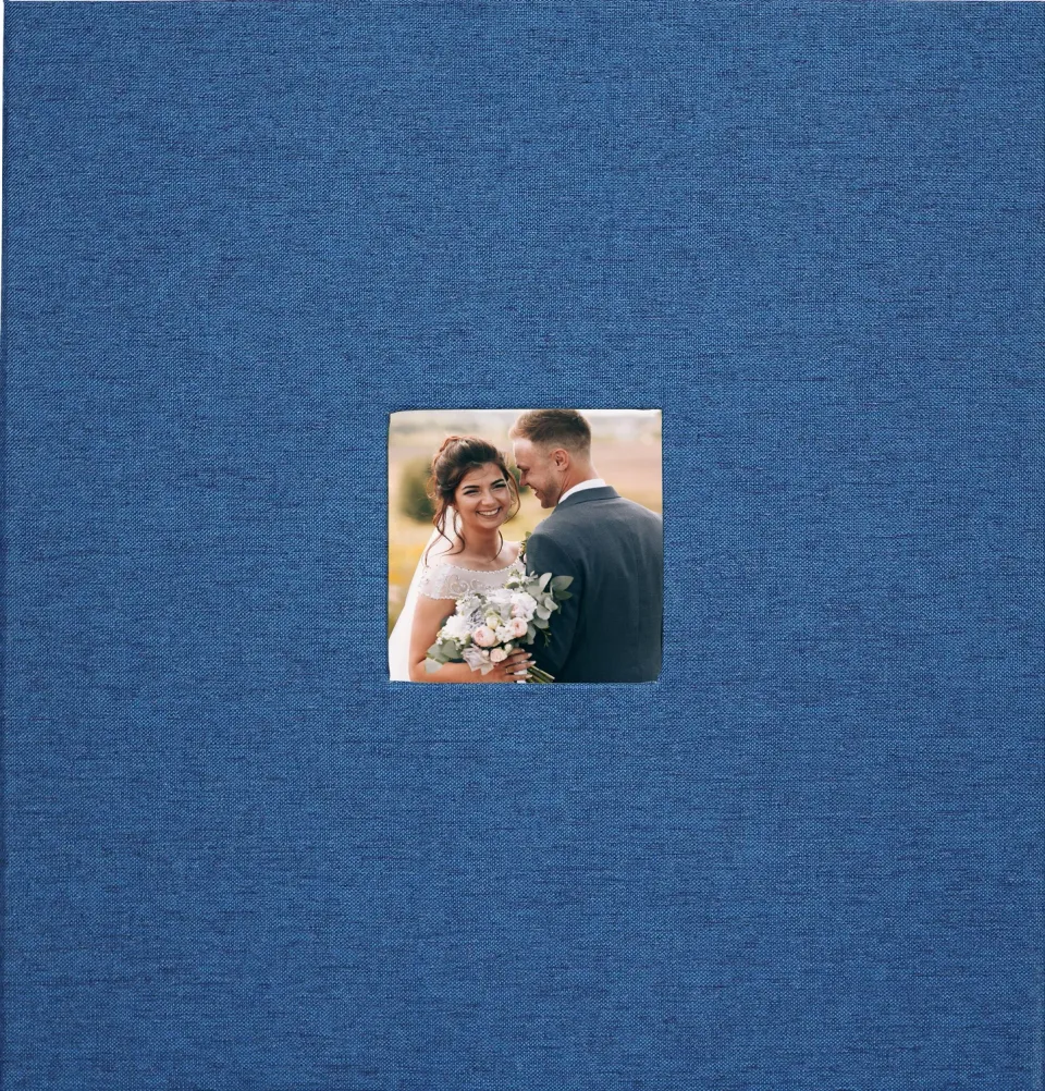Peter Pauper Press Blue Linen fotoalbum 40 sider blå