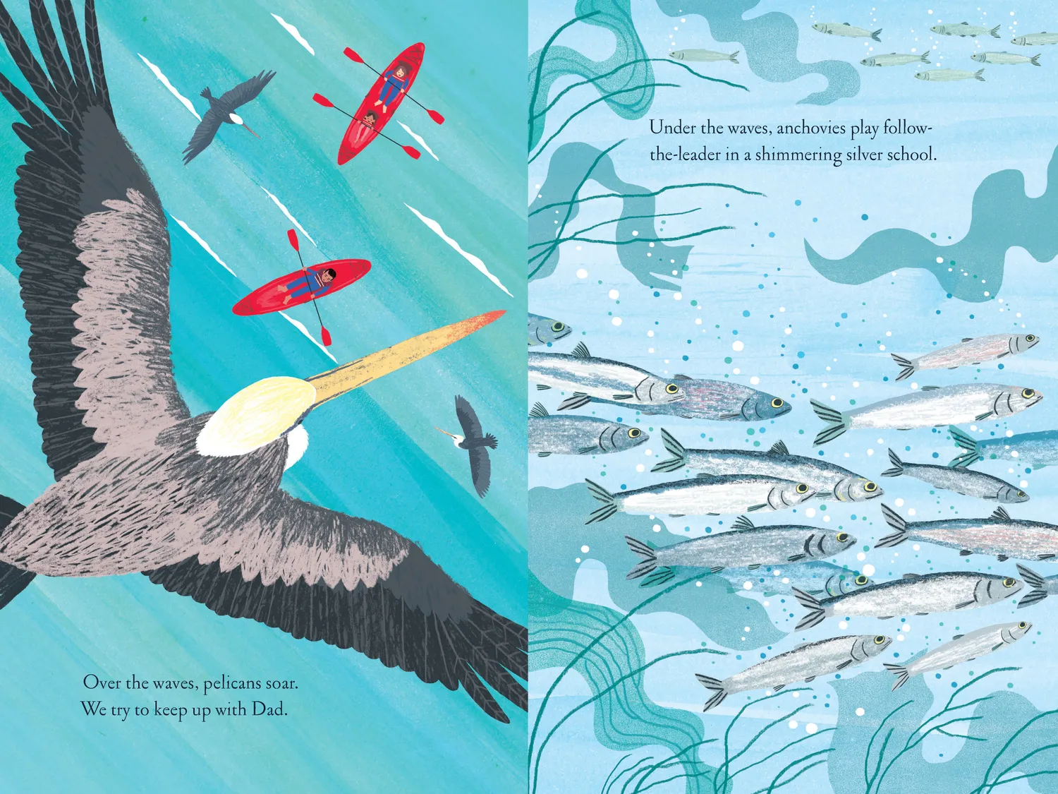 Over and Under the Waves barnebok paperback