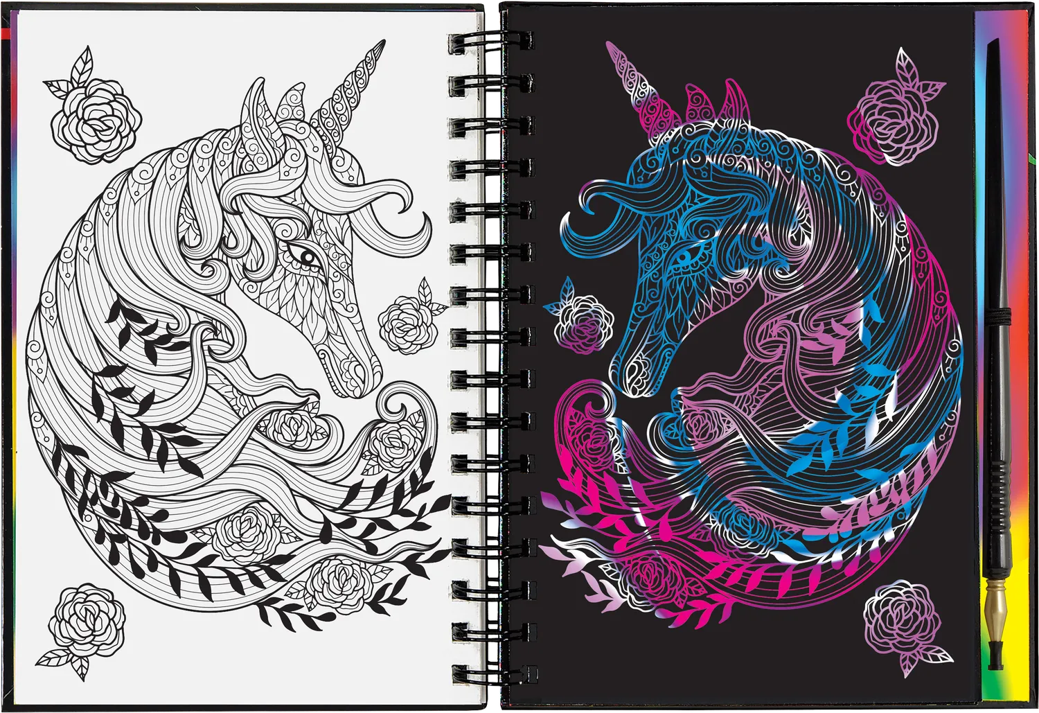 Peter Pauper Press Extreme Unicorns skrapebok glitter