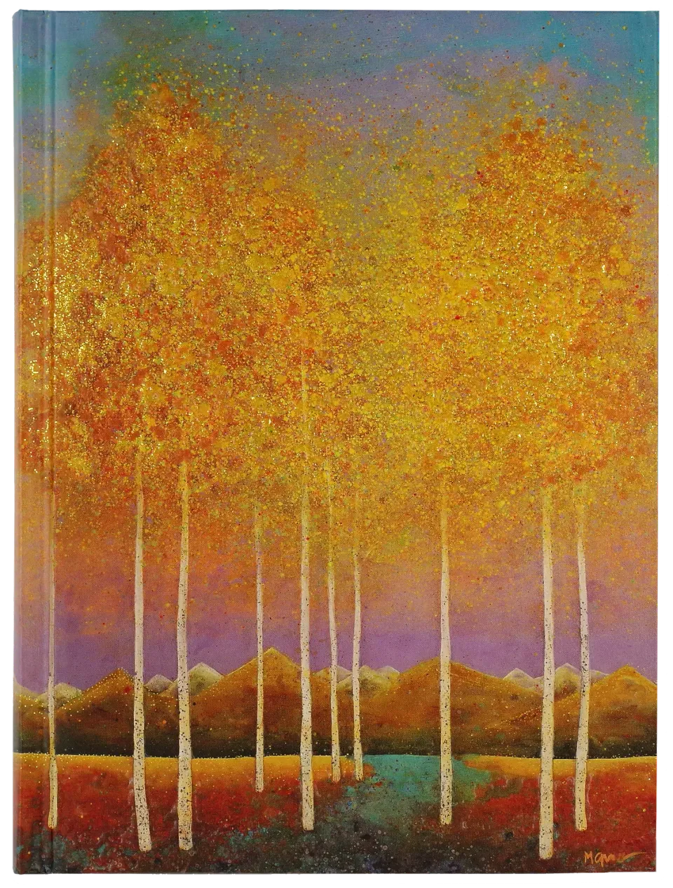 Peter Pauper Press Moonlit Aspens journal linjert 160 sider