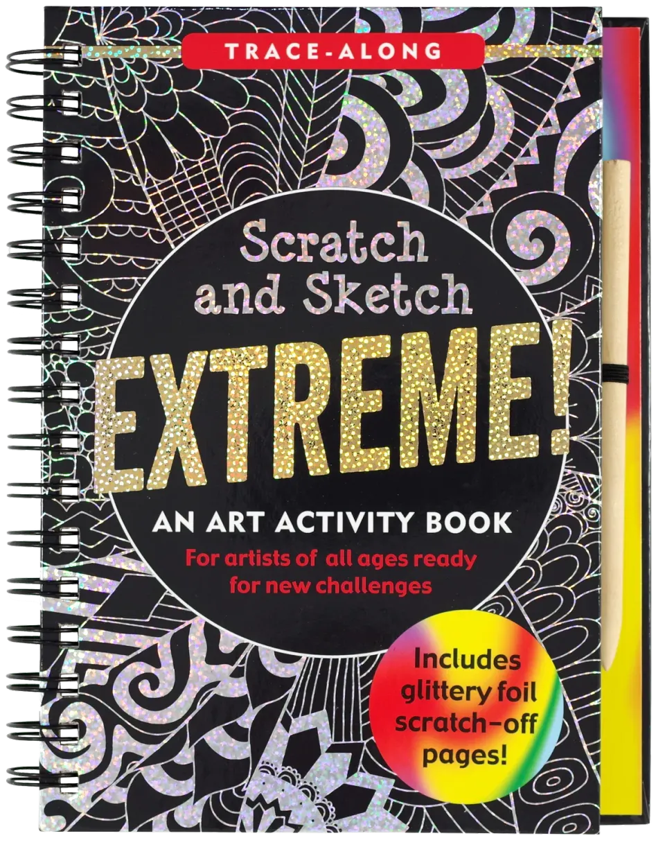 Peter Pauper Press Extreme! Scratch and Sketch skrapebok 8 år+