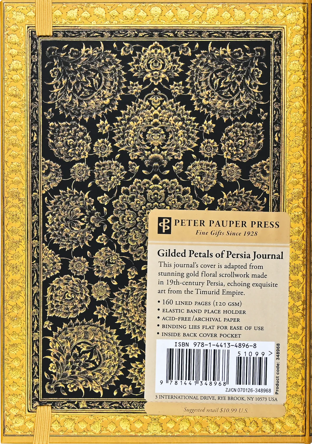 Peter Pauper Press Gilded Petals of Persia journal liten