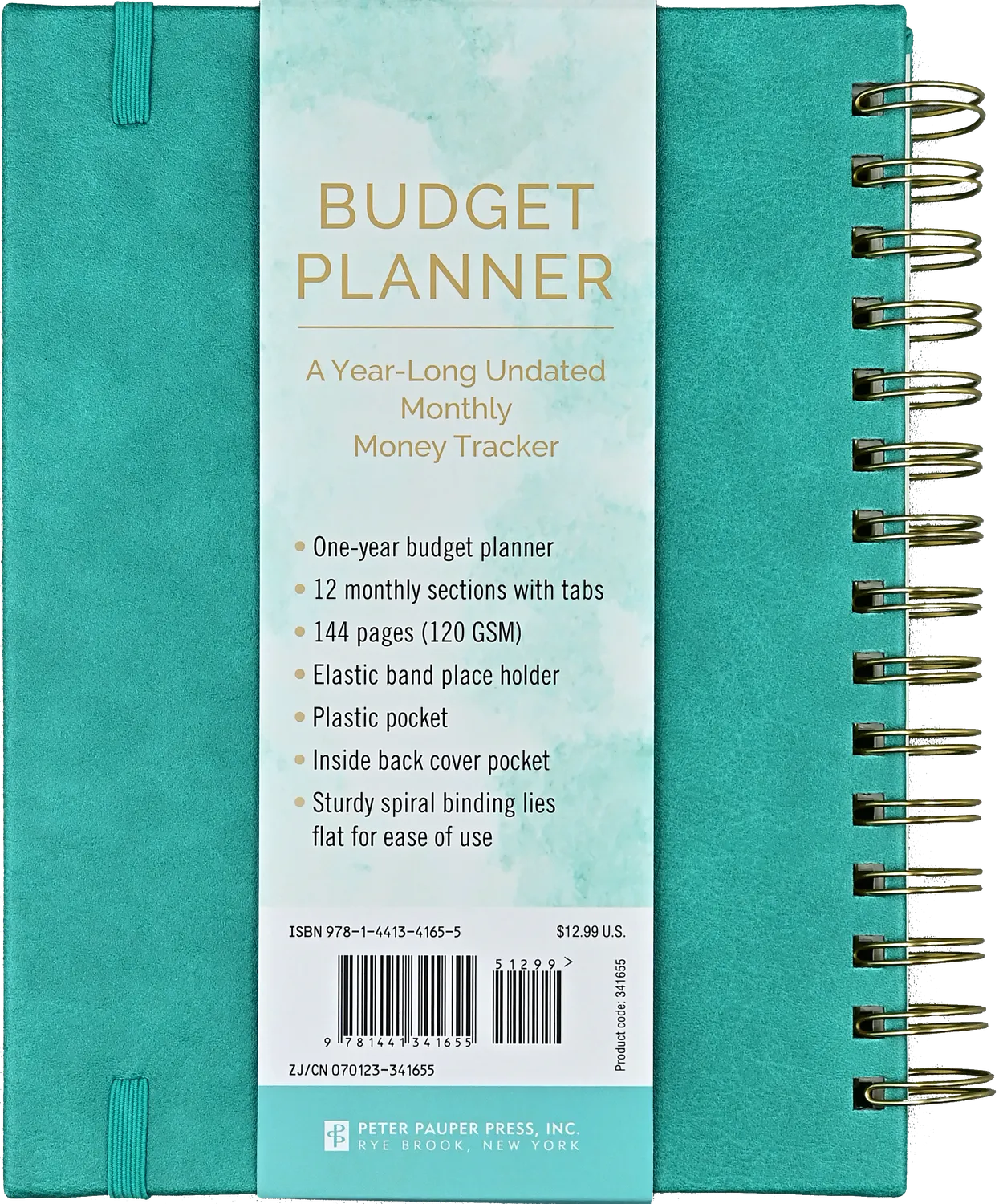 Peter Pauper Press Budget Planner budsjettbok udatert spiral