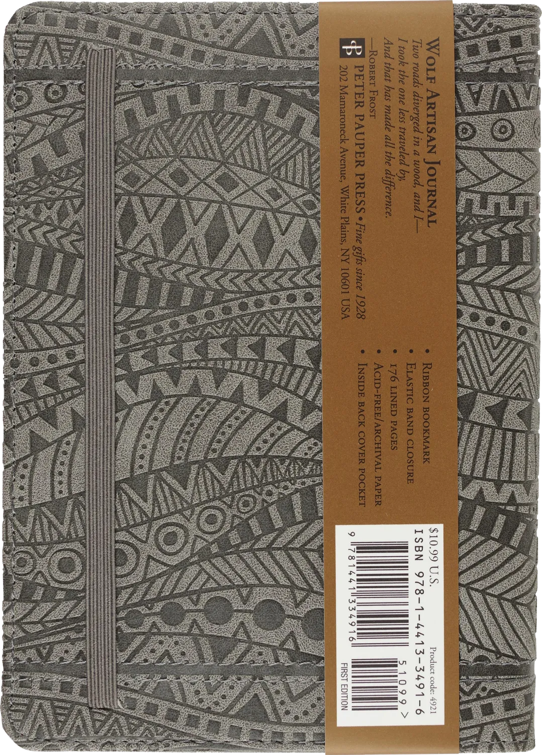 Peter Pauper Press Artisan Wolf journal innbundet