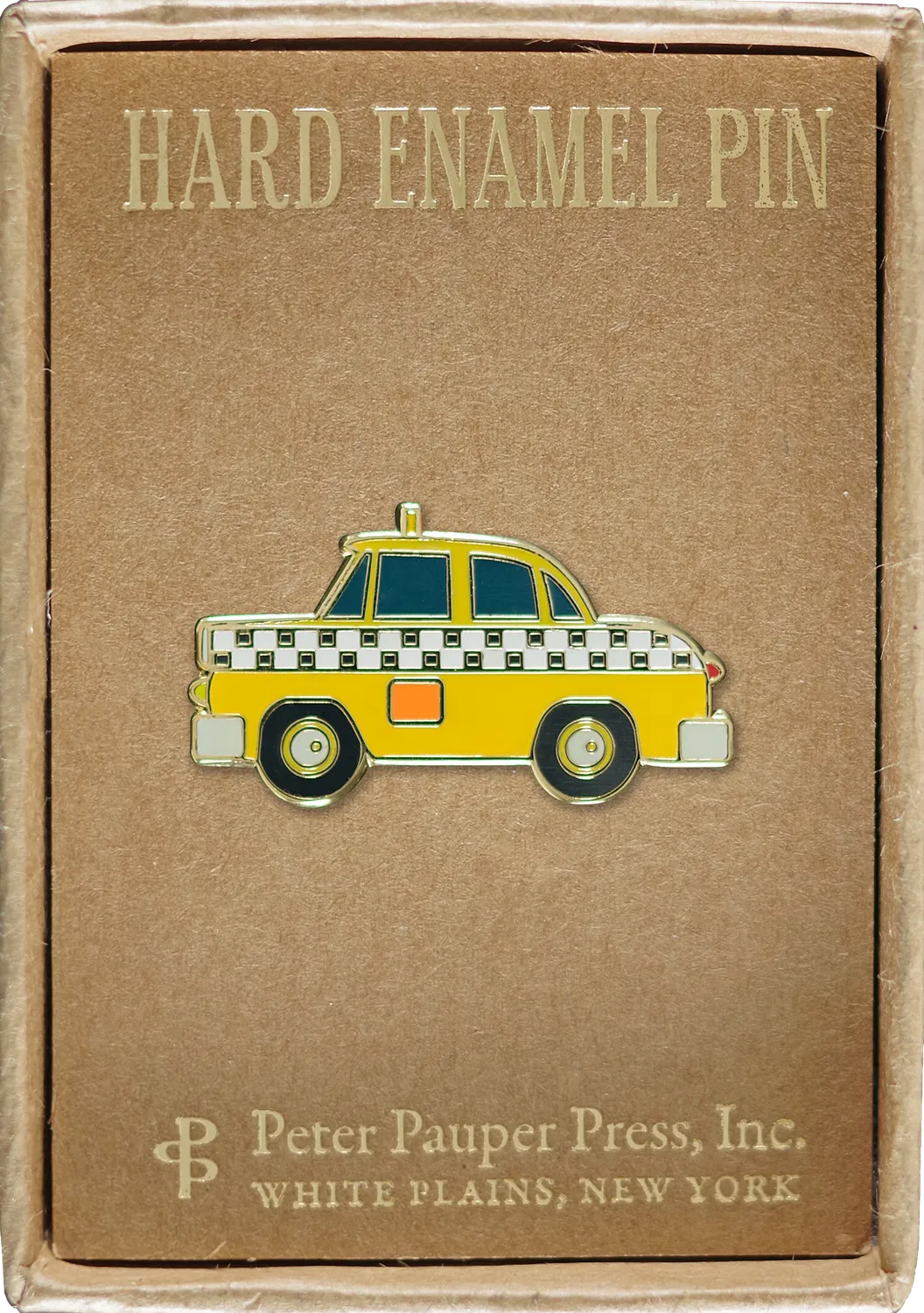 Peter Pauper Press Yellow Cab emaljepins gul taxi
