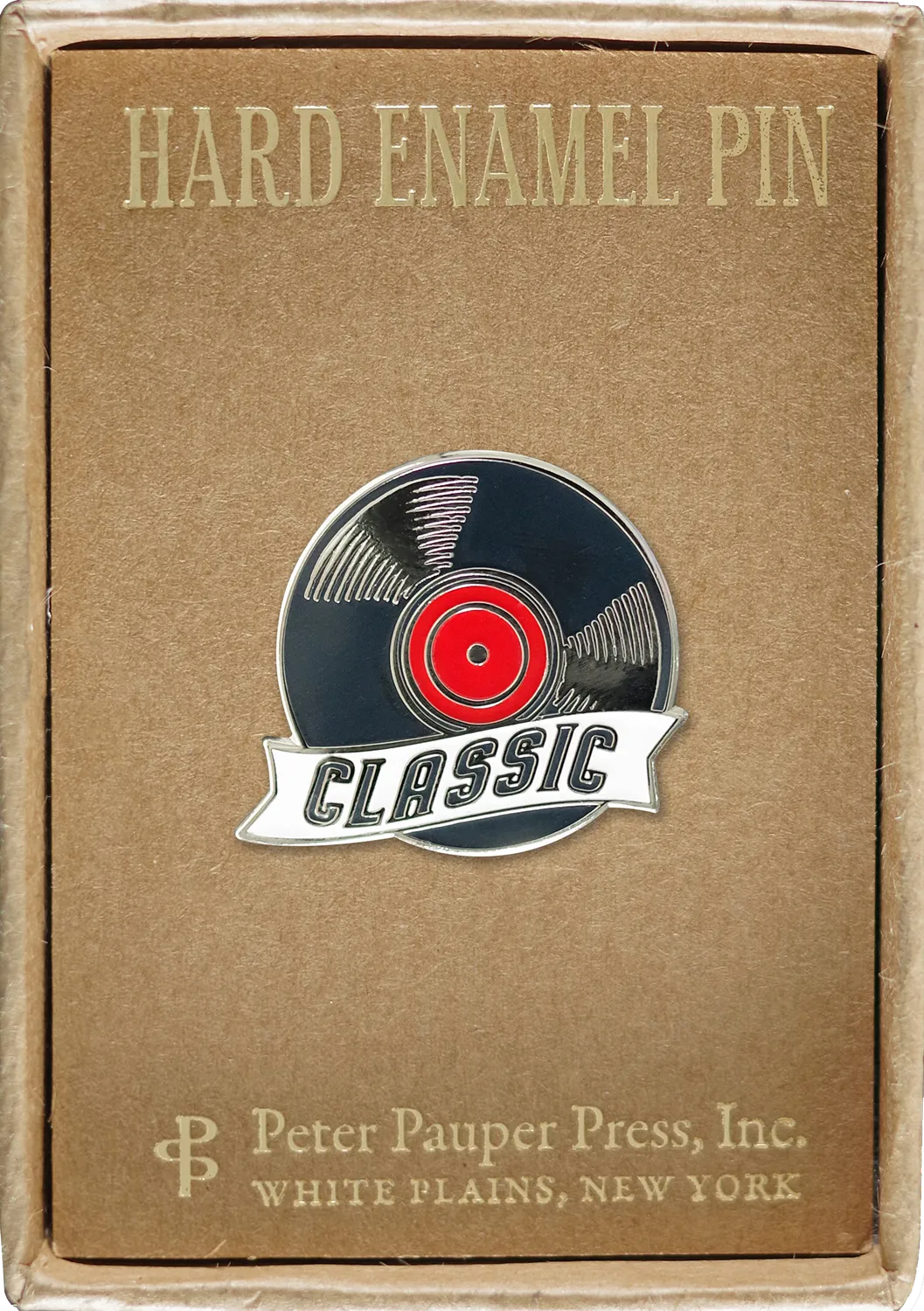Peter Pauper Press Classic Vinyl emaljepinne i gaveeske