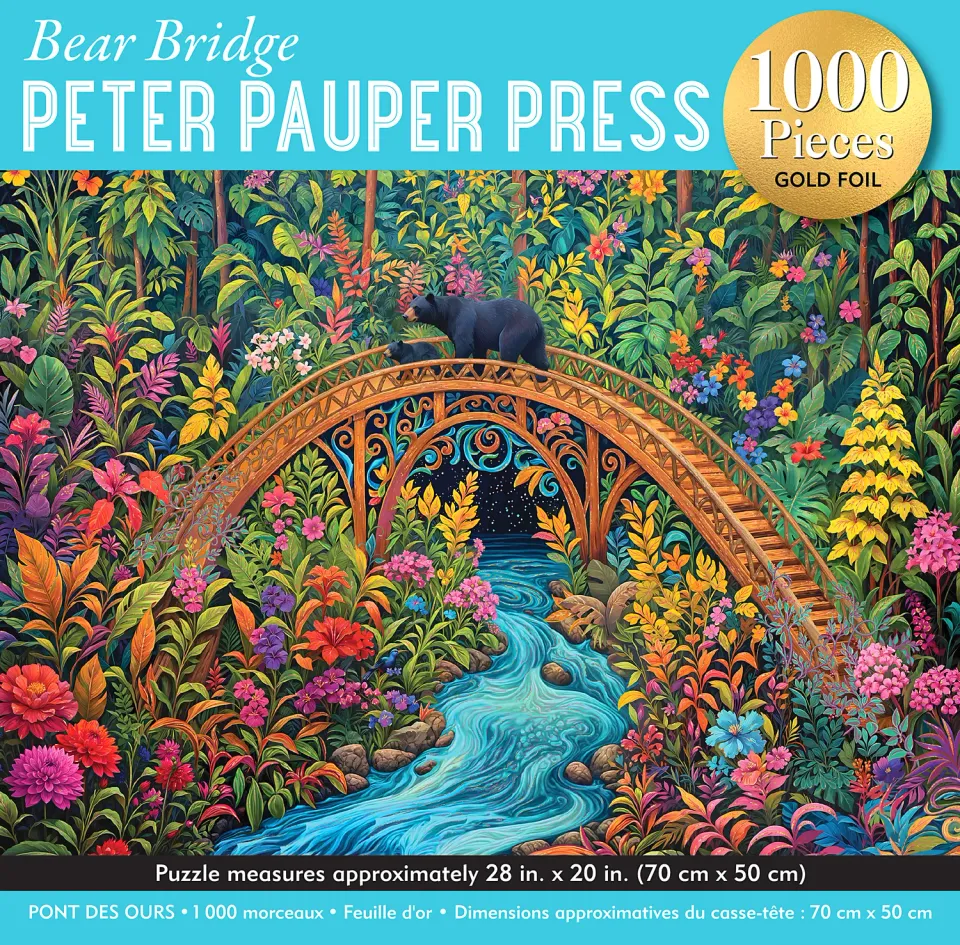 Peter Pauper Press Bear Bridge puslespill 1000 brikker