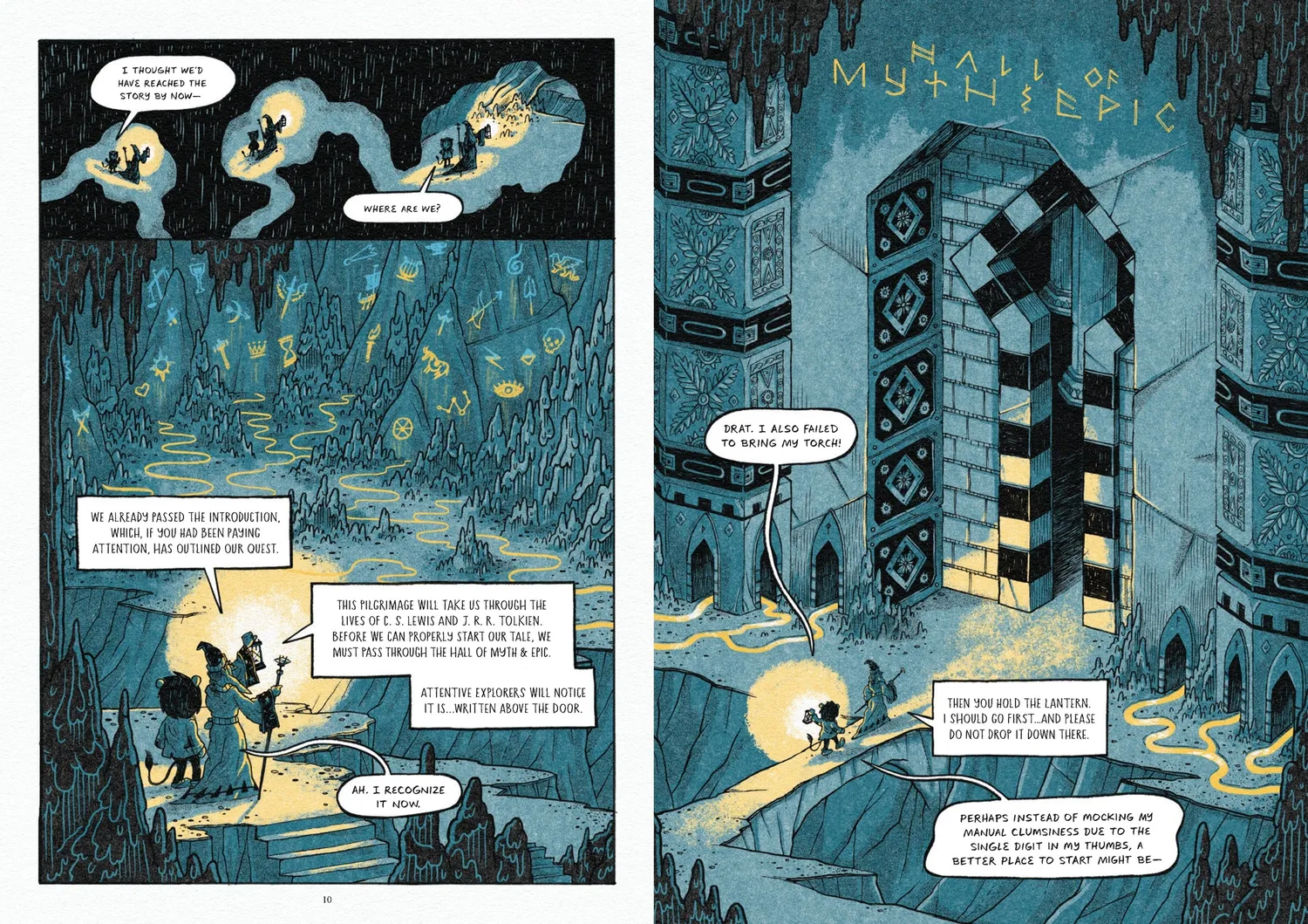 Mythmakers Lewis Tolkien grafisk roman innbundet