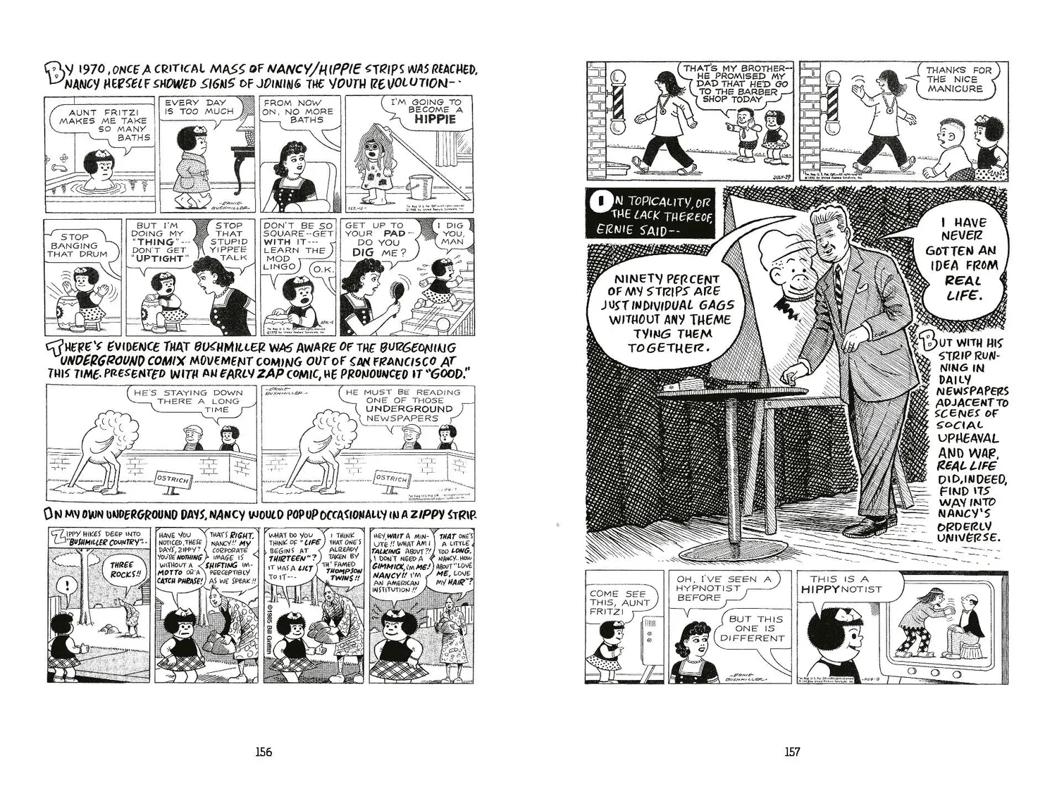 Abrams and Chronicle Three Rocks Ernie Bushmiller tegneseriebok innbundet