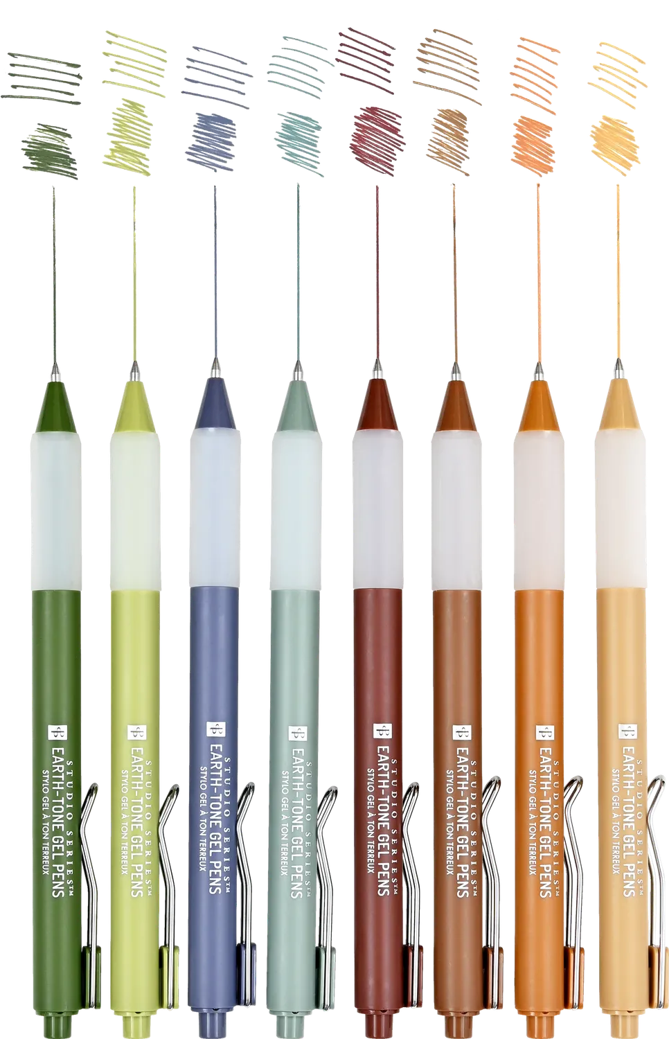 Peter Pauper Press Earth-Tone gelpenner 8 stk 0,5 mm