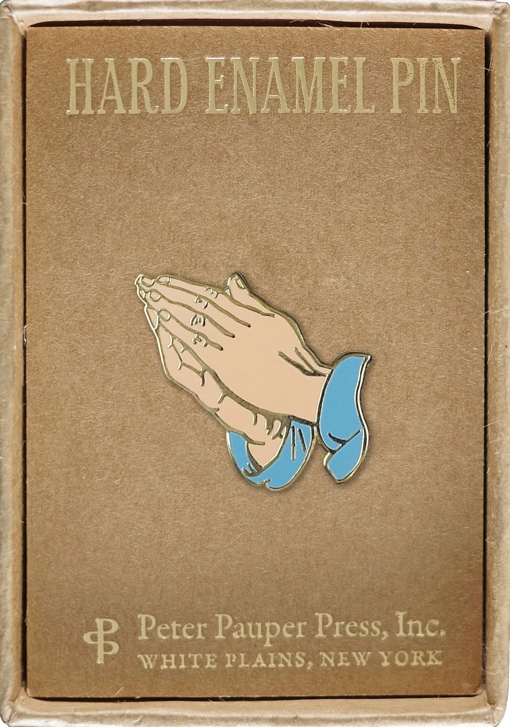 Peter Pauper Press Praying Hands emaljepin i gaveeske